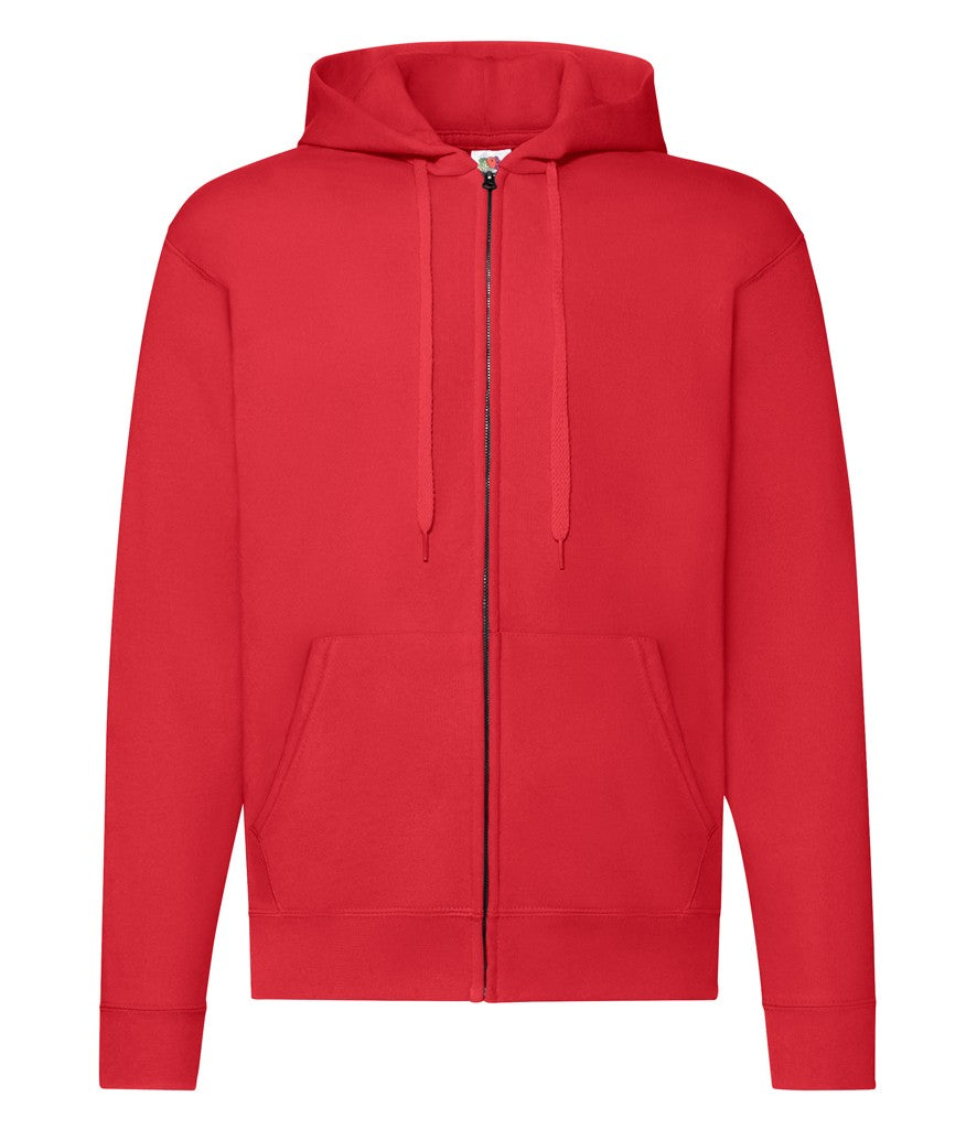 Zip Through Hooded Sweat | RED