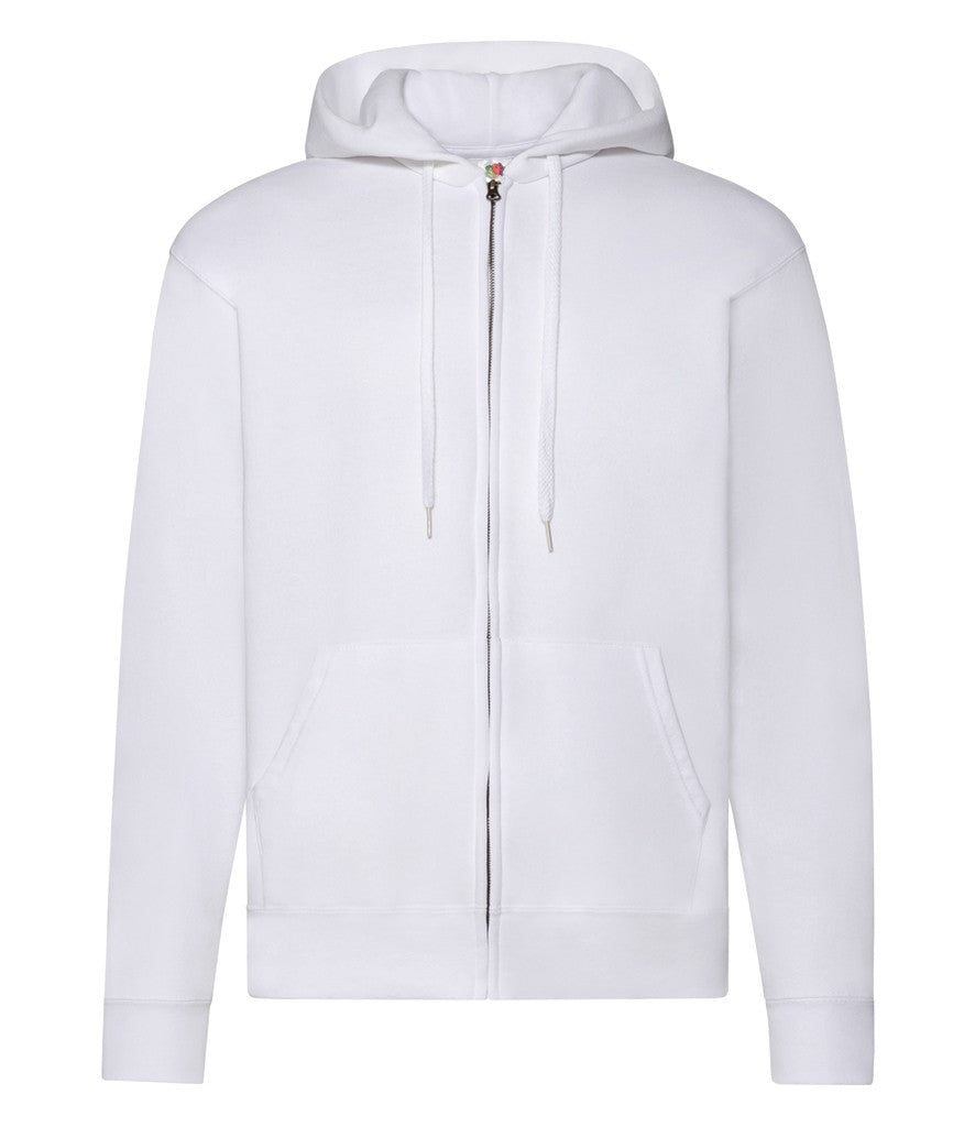 Zip Through Hooded Sweat | WHITE