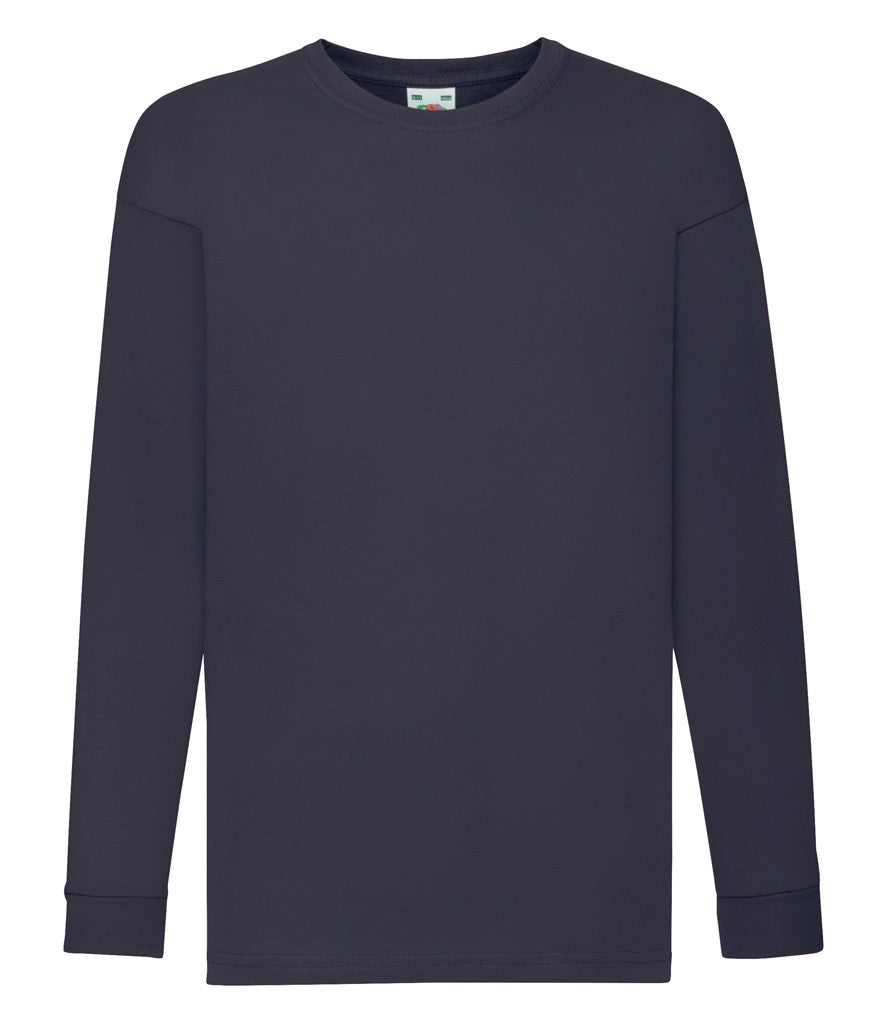 Kids Long Sleeve Valueweight T | DEEP NAVY