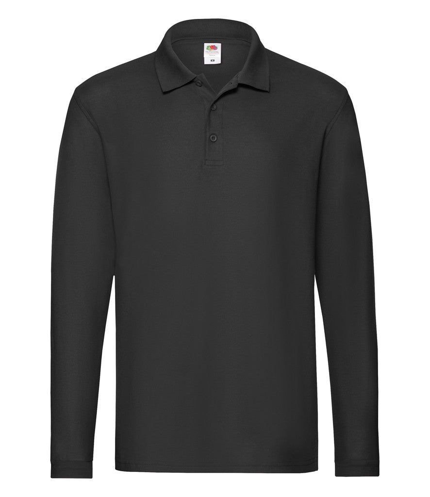 Long Sleeve Polo | BLACK