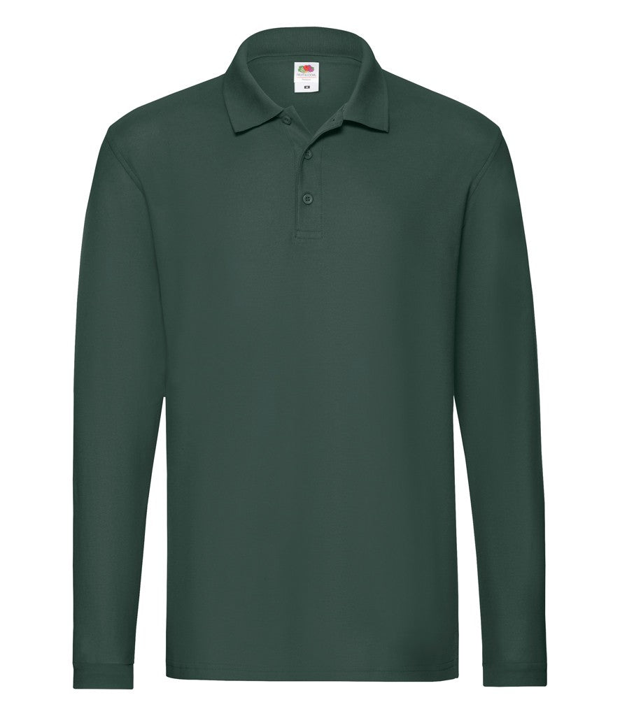 Long Sleeve Polo | FOREST GREEN