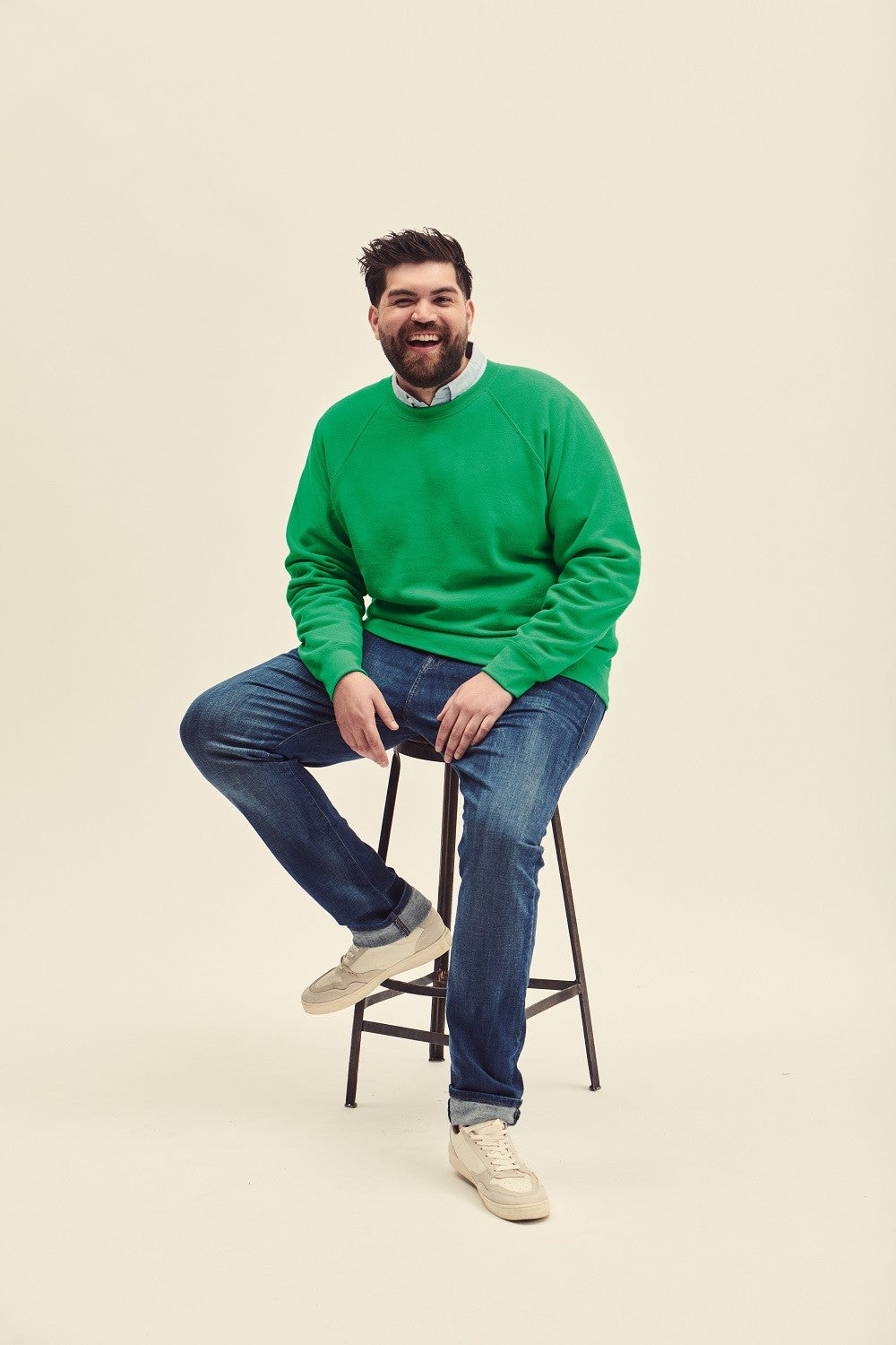 Raglan Sweatshirt | HEATHER GREY