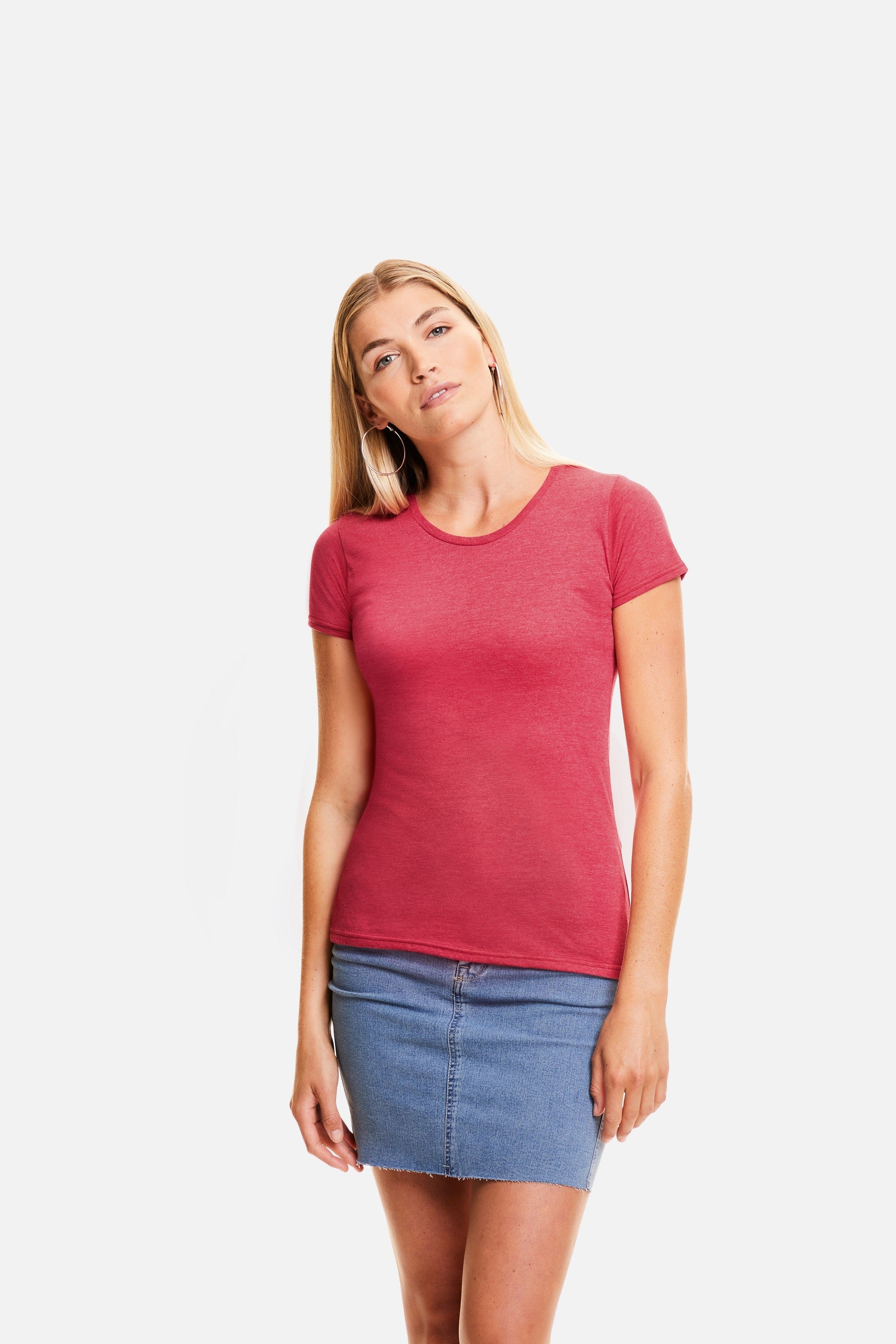 Ladies Iconic T | DARK HEATHER GREY