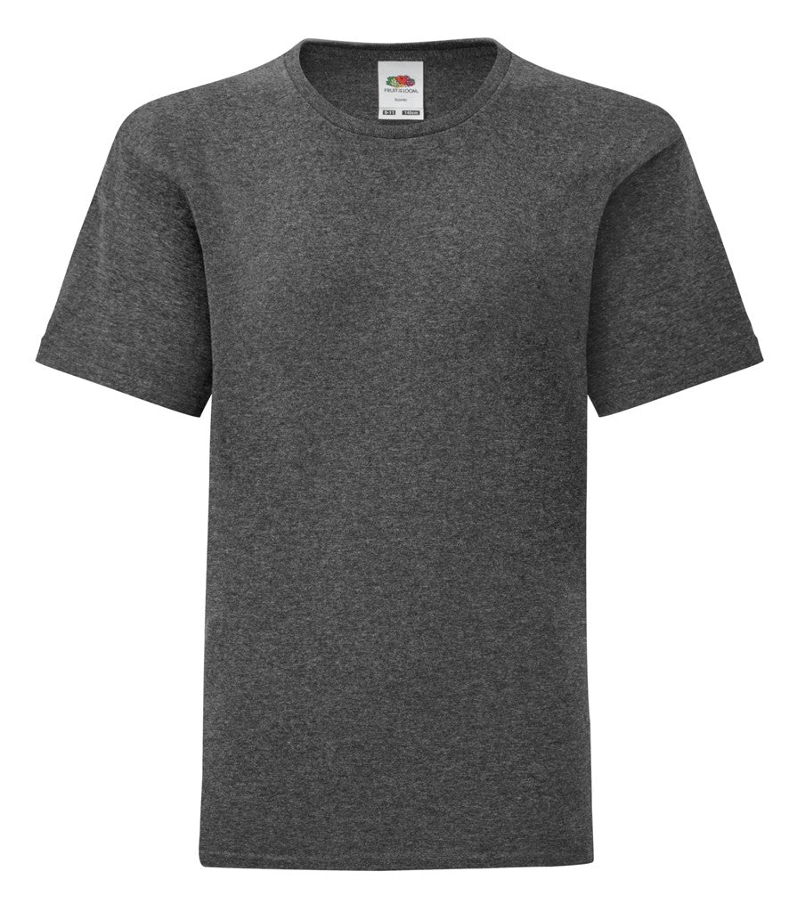 Kids Iconic T | DARK HEATHER GREY