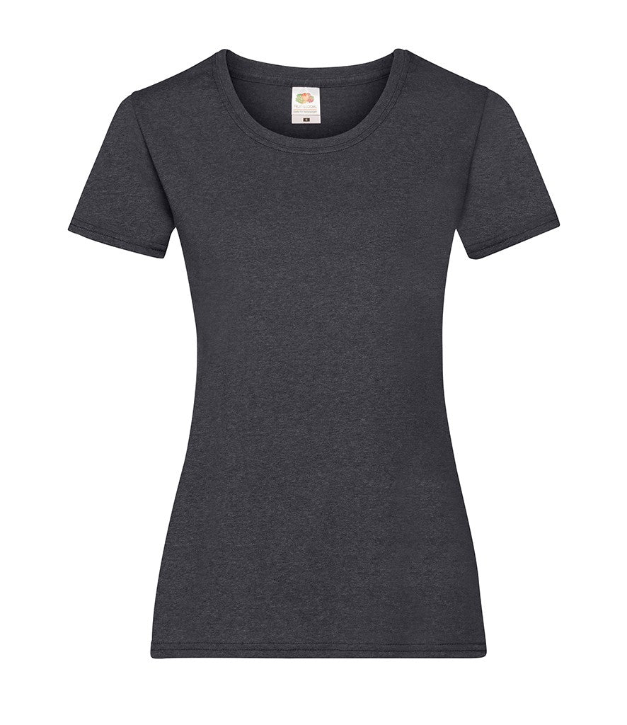 Lady-Fit Valueweight T | DARK HEATHER GREY