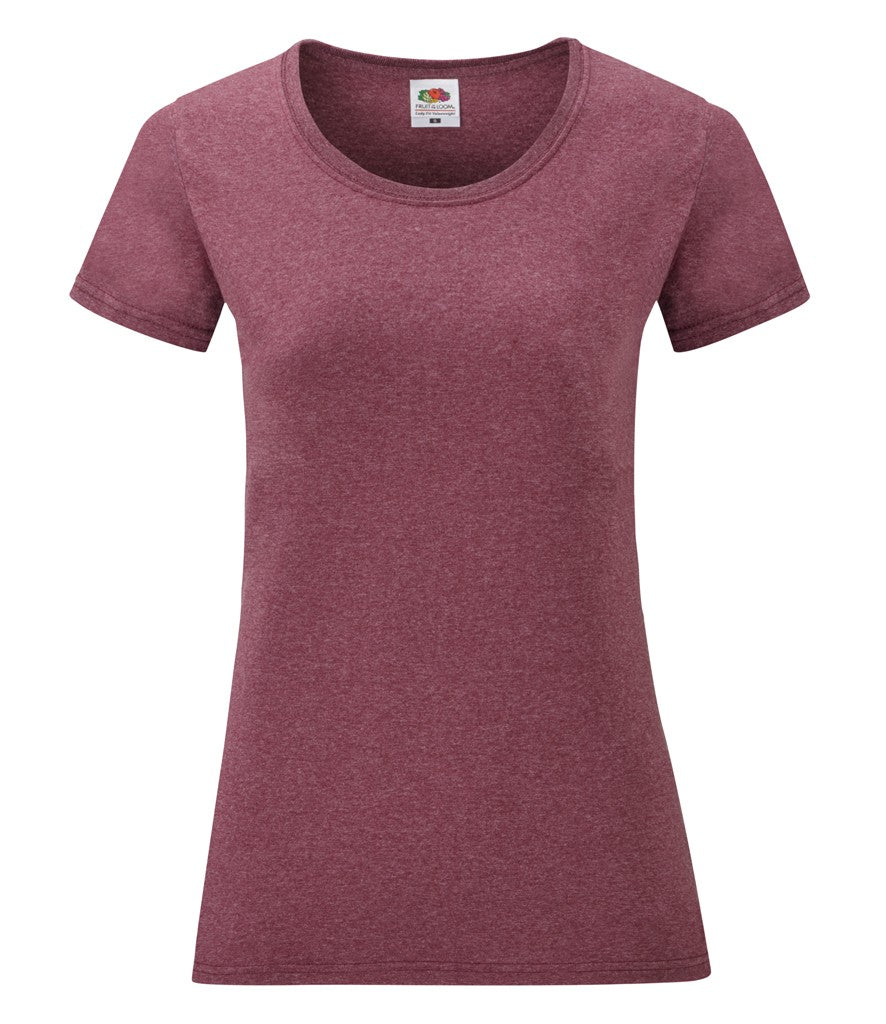 Lady-Fit Valueweight T | HEATHER BURGUNDY