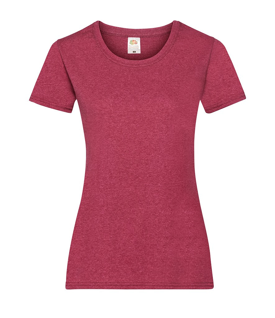 Lady-Fit Valueweight T | VINTAGE HEATHER RED