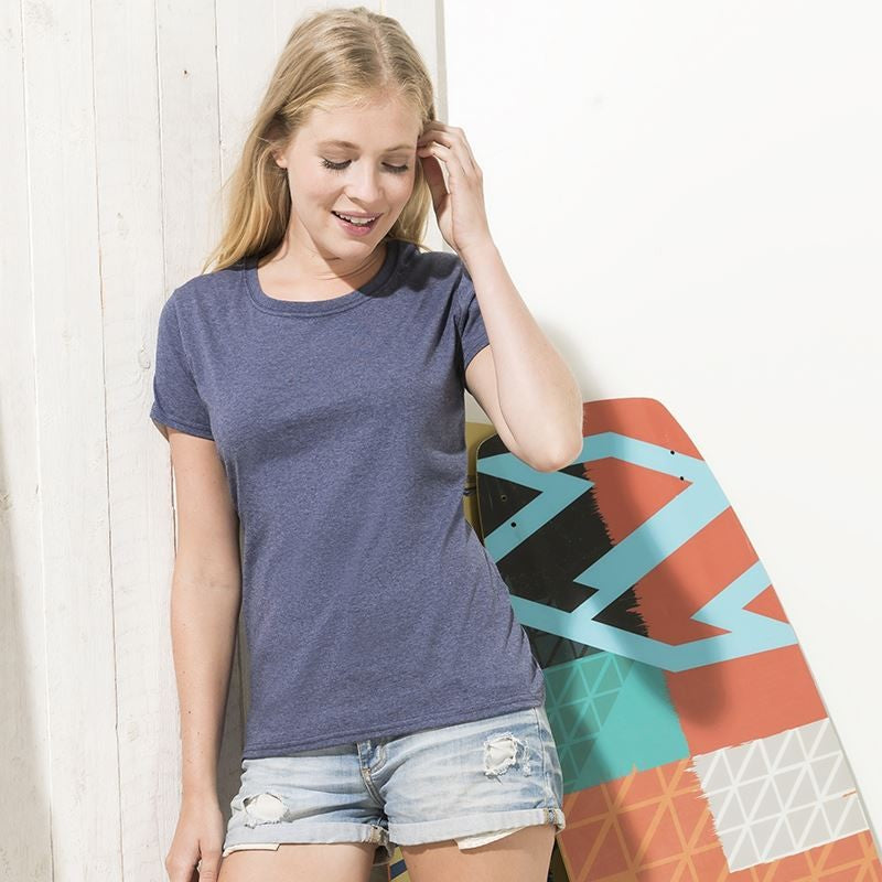 Lady-Fit Valueweight T | RETRO HEATHER ROYAL