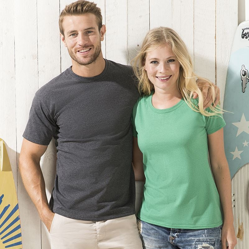 Lady-Fit Valueweight T | DARK HEATHER GREY