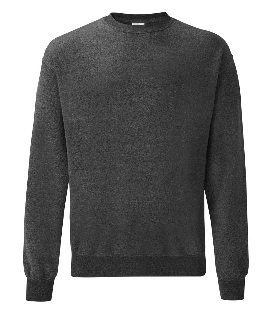 Set In Sleeve Sweatshirt | DARK HEATHER GREY