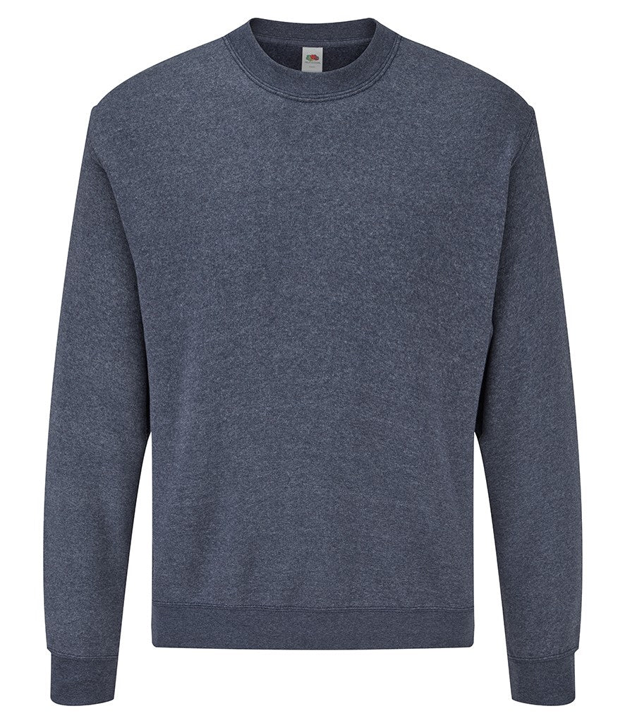 Set In Sleeve Sweatshirt | VINTAGE HEATHER NAVY