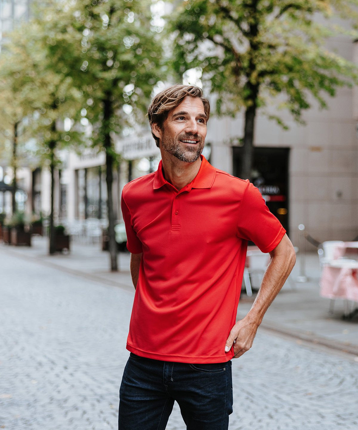 Eclipse H2X Dri Pique Polo | RED