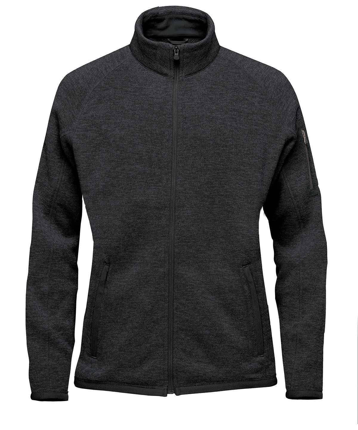 Ladies Avalante Full Zip Fleece Jacket | BLACK HEATHER
