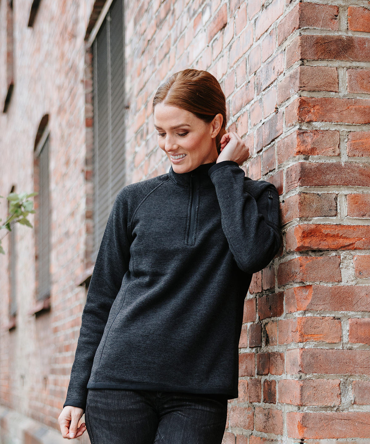 Ladies Avalanche Quarter Zip Fleece | GRANITE HEATHER