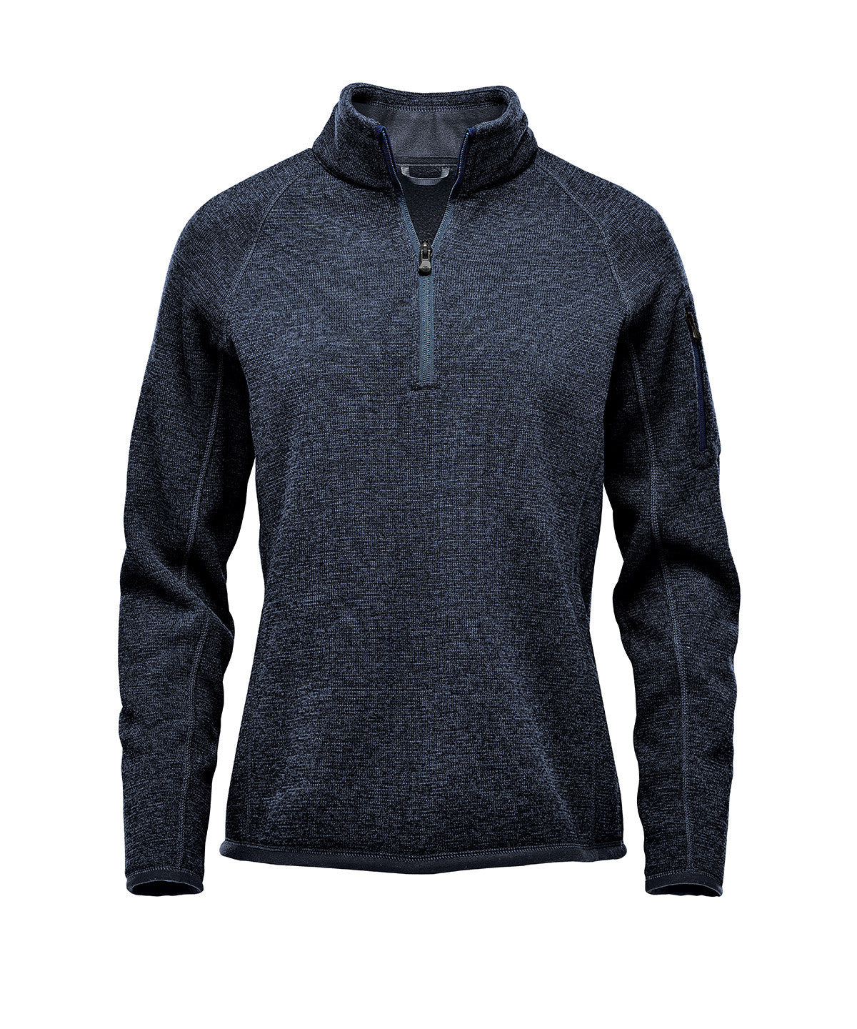Ladies Avalanche Quarter Zip Fleece | NAVY HEATHER