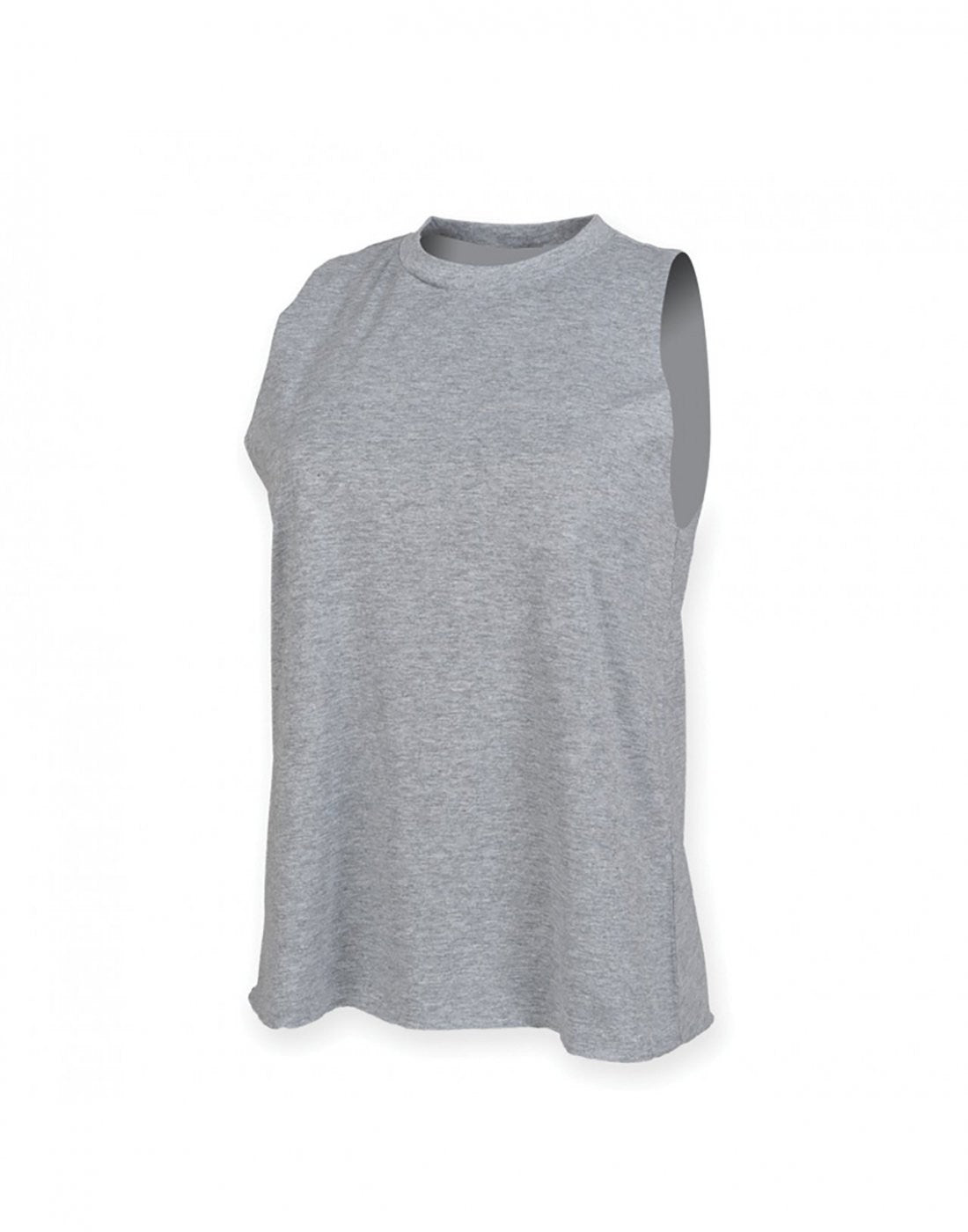 High Neck Vest | HEATHER GREY