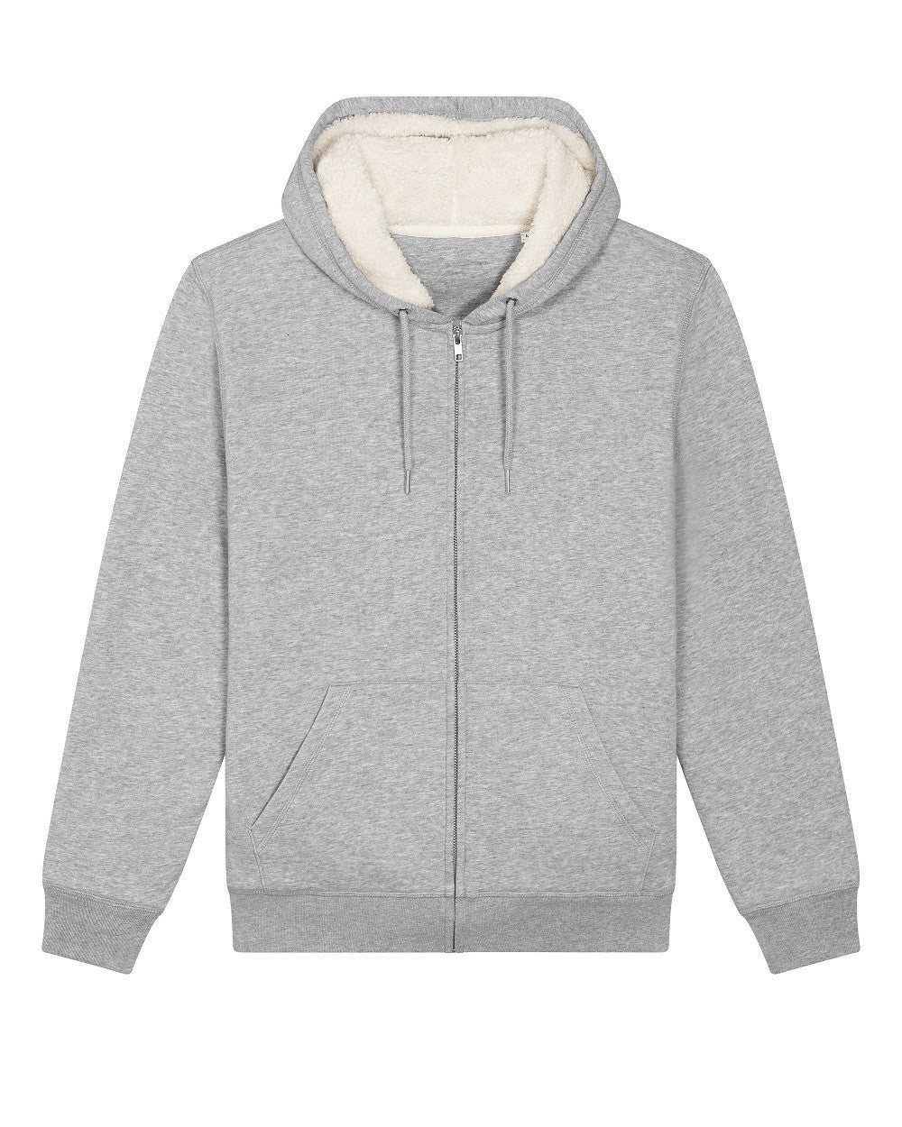 Unisex Hygger Sherpa Zip-Through Sweatshirt | HEATHER GREY