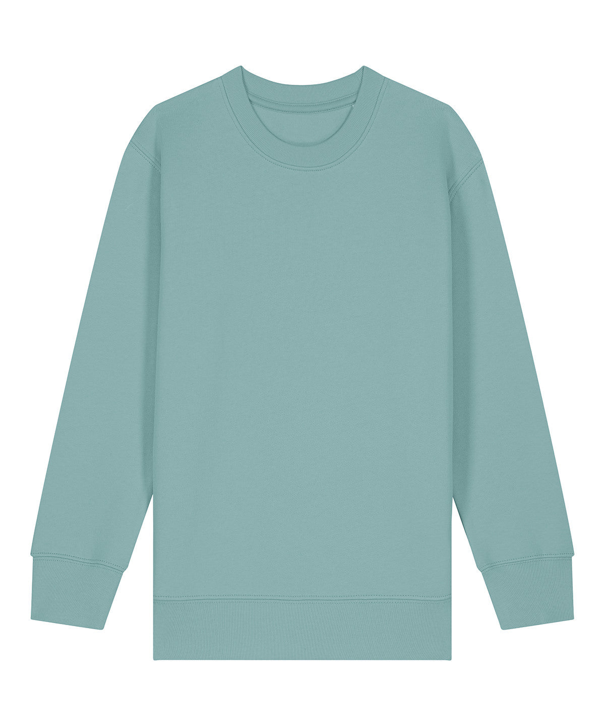 Kids Mini Changer 2.0 iconic Crew Neck Sweatshirt | TEAL MONSTERA