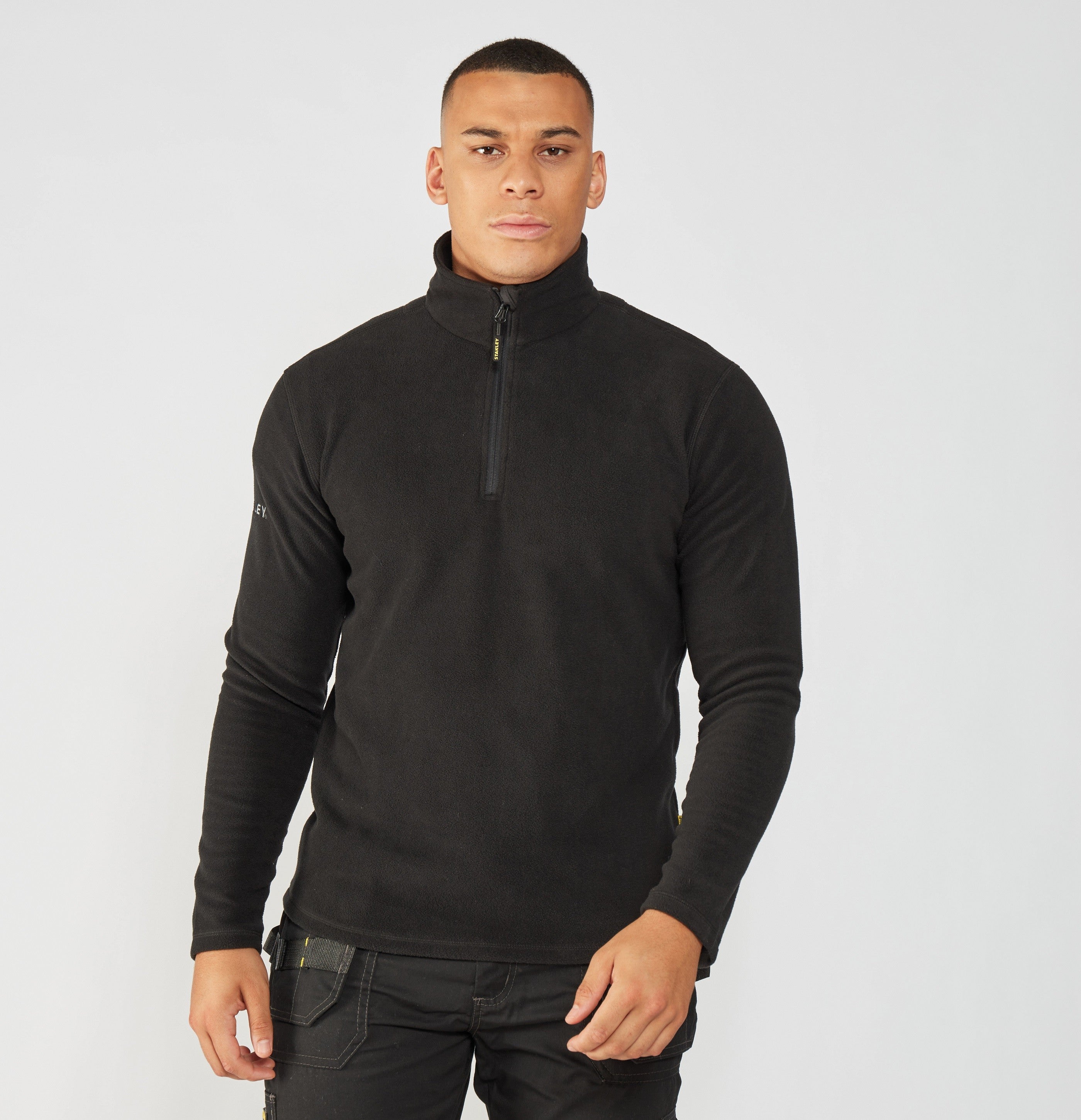Hobson 1/4 Zip Microfleece | BLACK