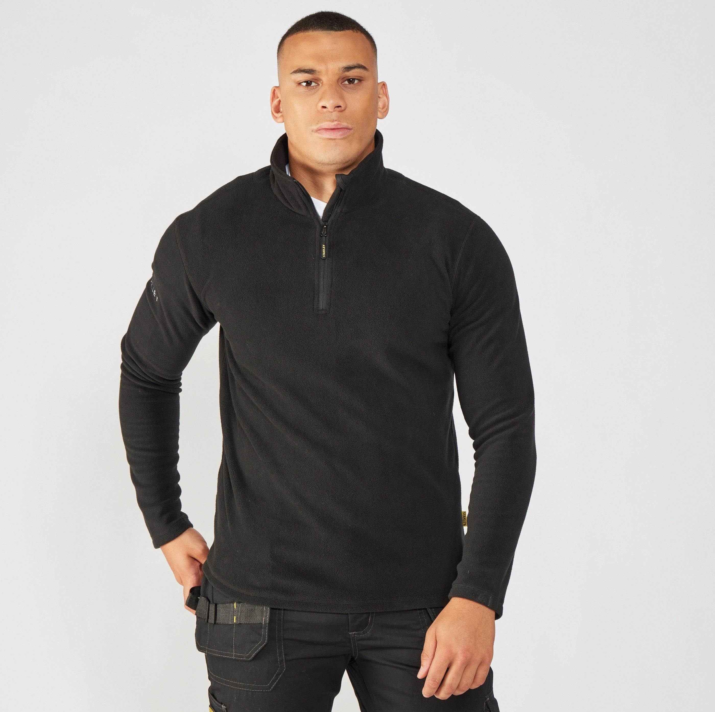 Hobson 1/4 Zip Microfleece | BLACK