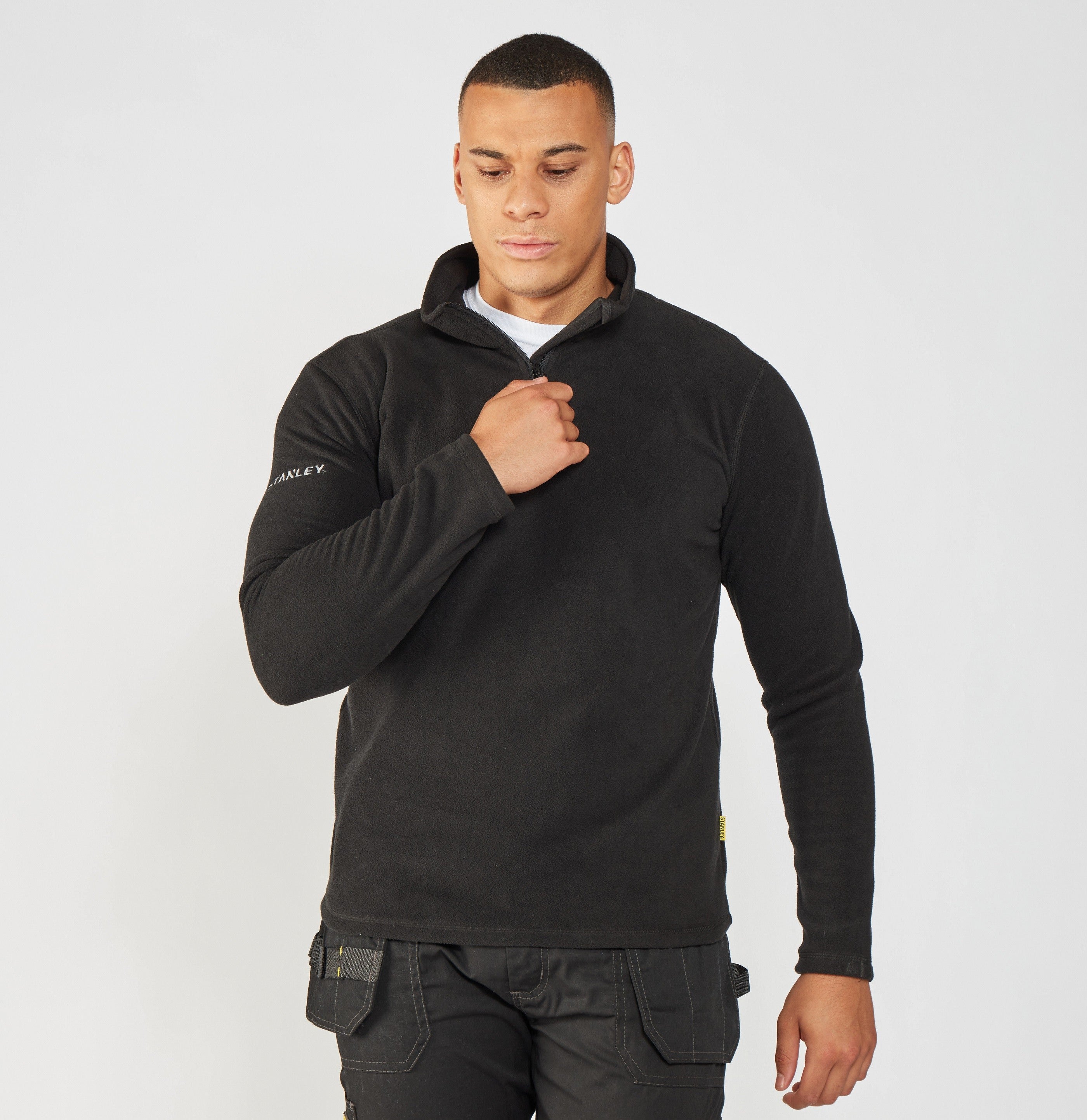 Hobson 1/4 Zip Microfleece | BLACK