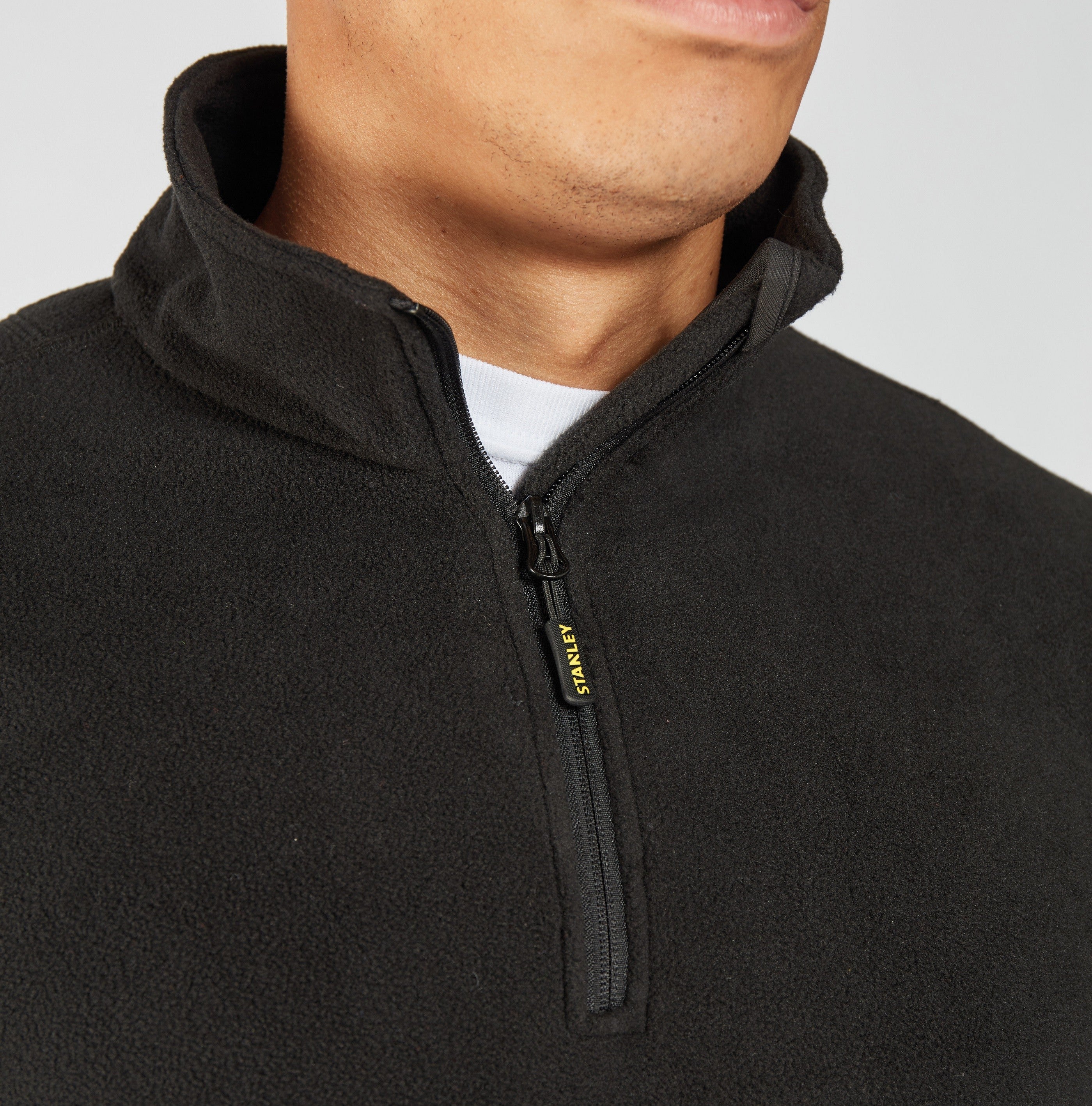 Hobson 1/4 Zip Microfleece | BLACK