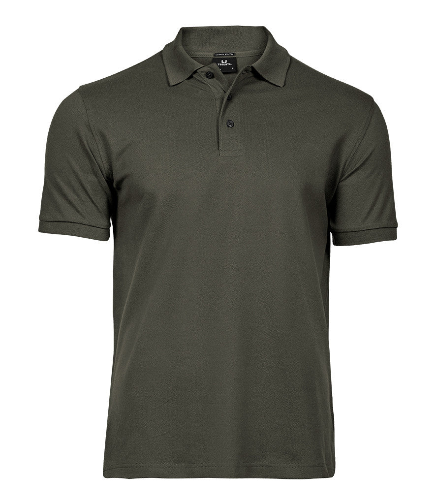 Luxury Stretch Polo | DEEP GREEN
