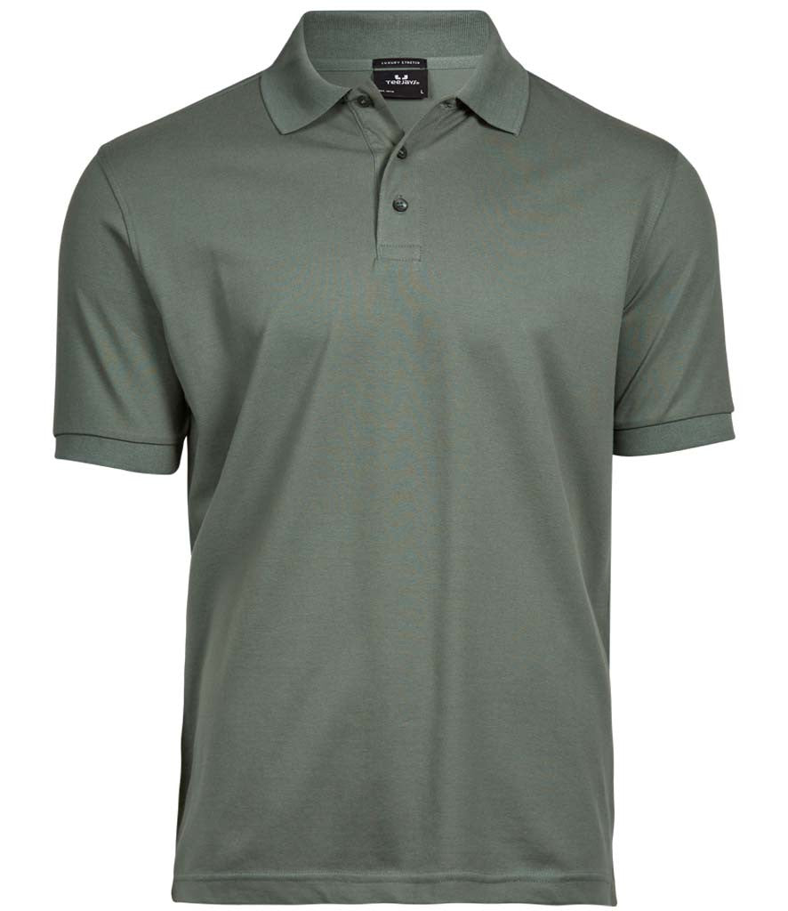 Luxury Stretch Polo | LEAF GREEN