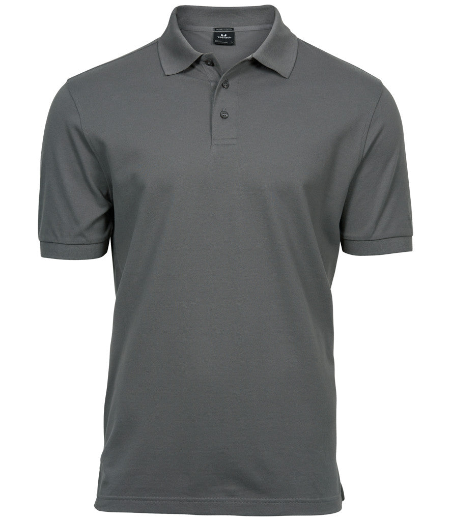 Luxury Stretch Polo | POWDER GREY