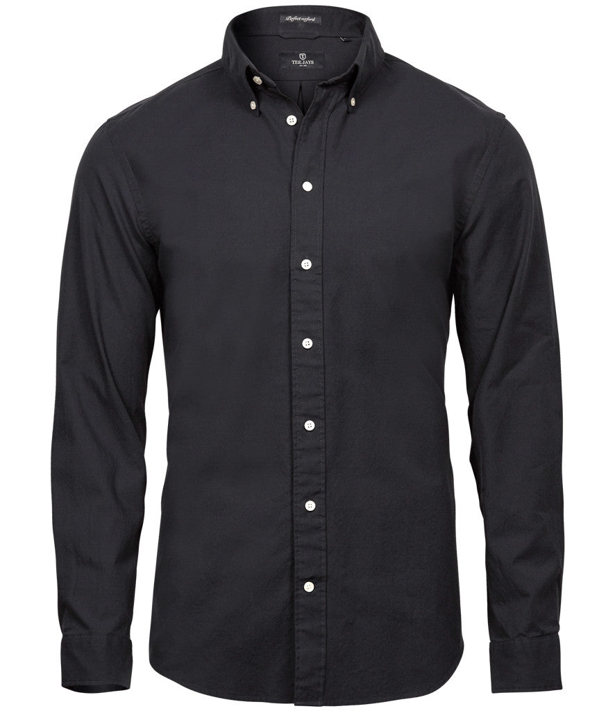 Perfect Long Sleeve Oxford Shirt | BLACK