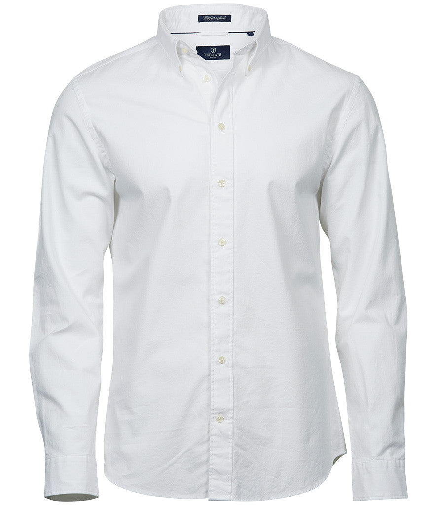 Perfect Long Sleeve Oxford Shirt | WHITE