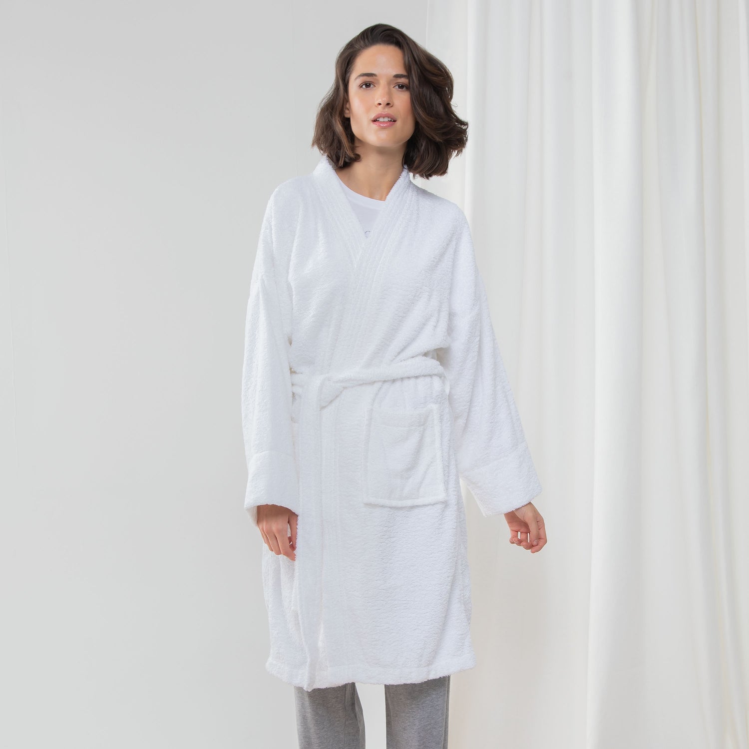 Kimono Dressing Gown | WHITE