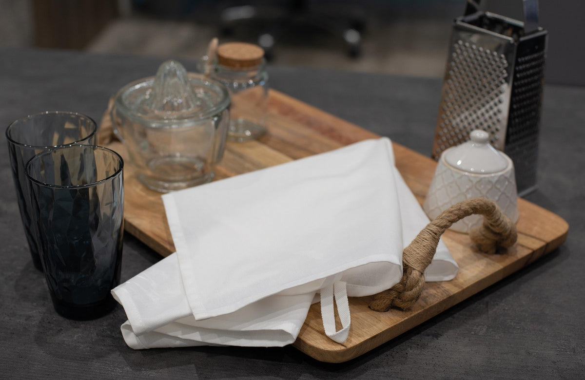 Woven Tea Towel | WHITE