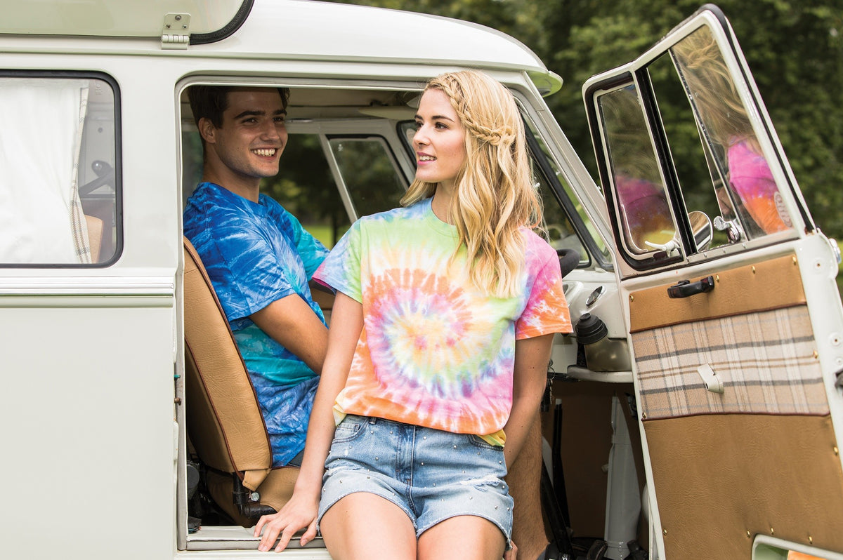 Rainbow Tie Dye T-Shirt | NEON RAINBOW