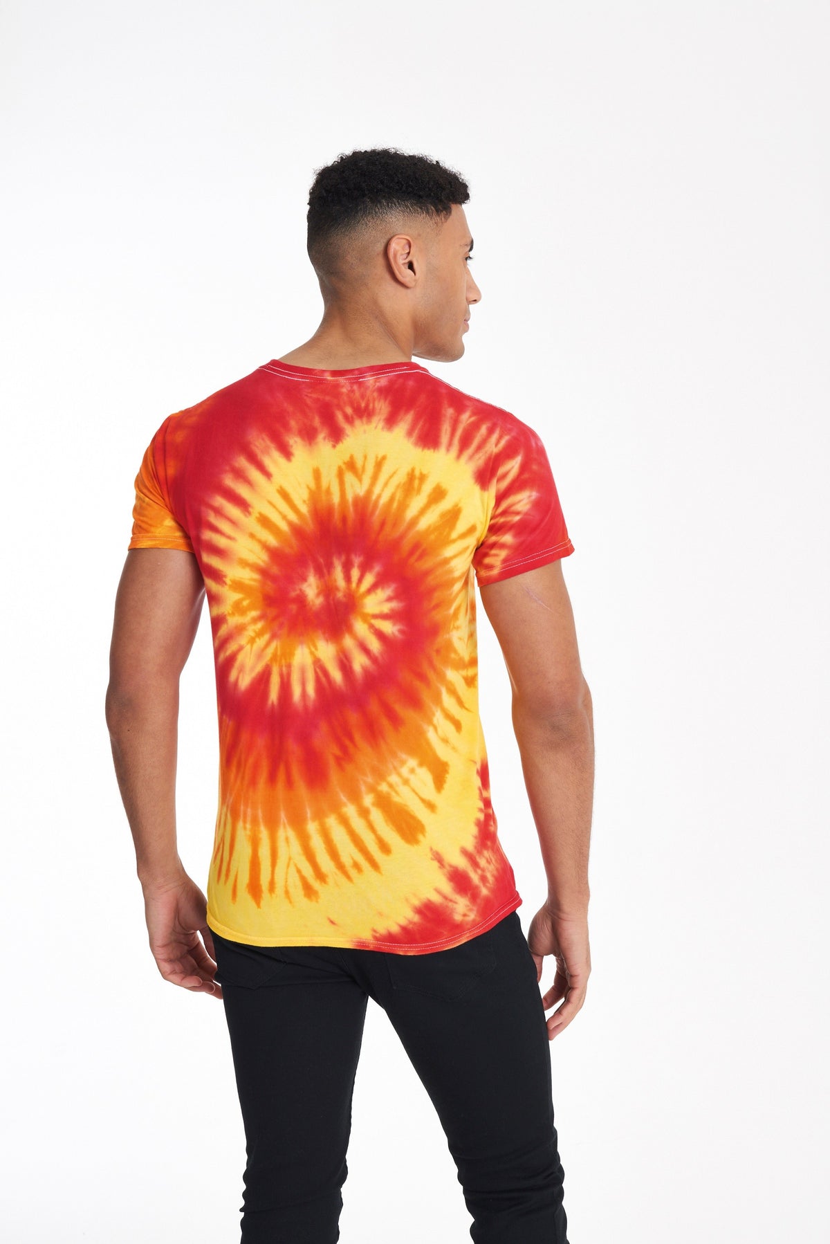 Rainbow Tie Dye T-Shirt | MINERAL BLACK