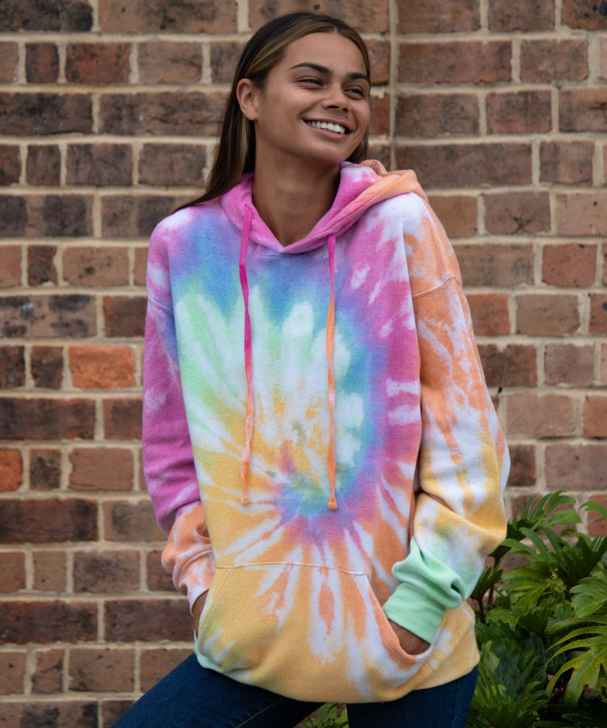 Rainbow Tie Dye Hoodie | SPIDER BLACK
