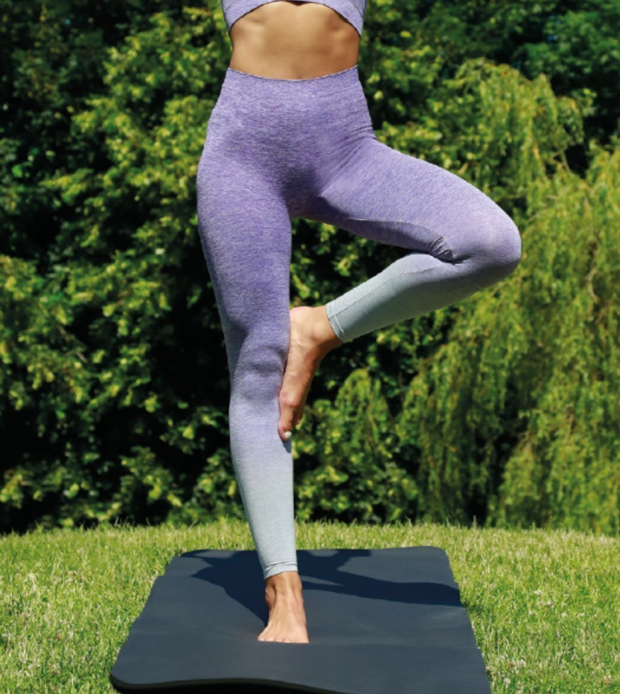 Ladies Seamless Fade Out Leggings | NAVY/BLUE MARL