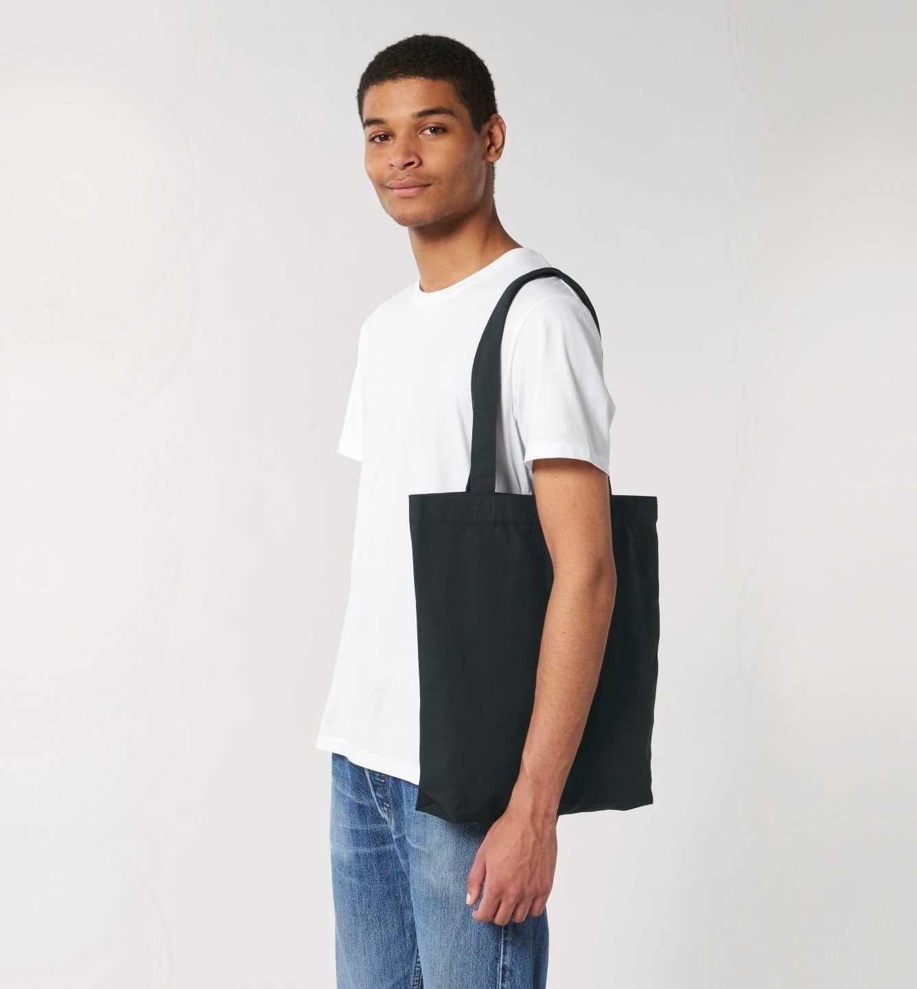 Woven Tote Bag | BLACK