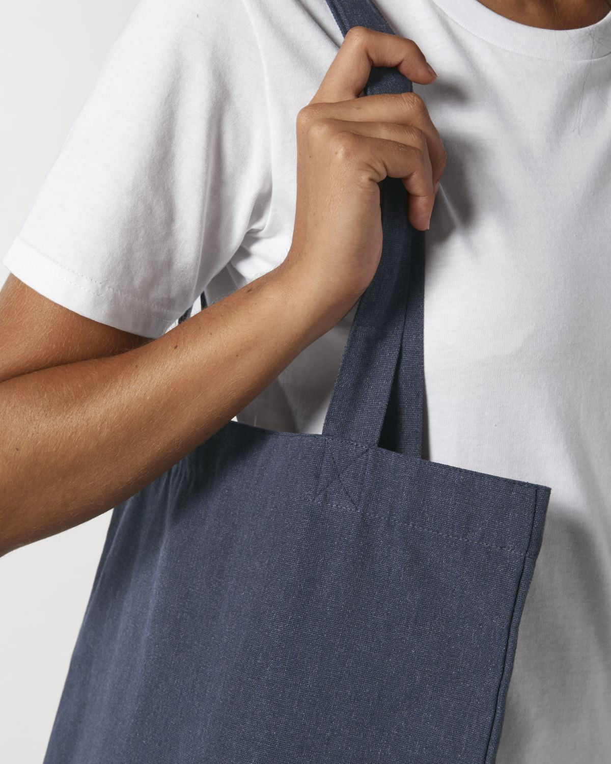 Woven Tote Bag | HEATHER GREY