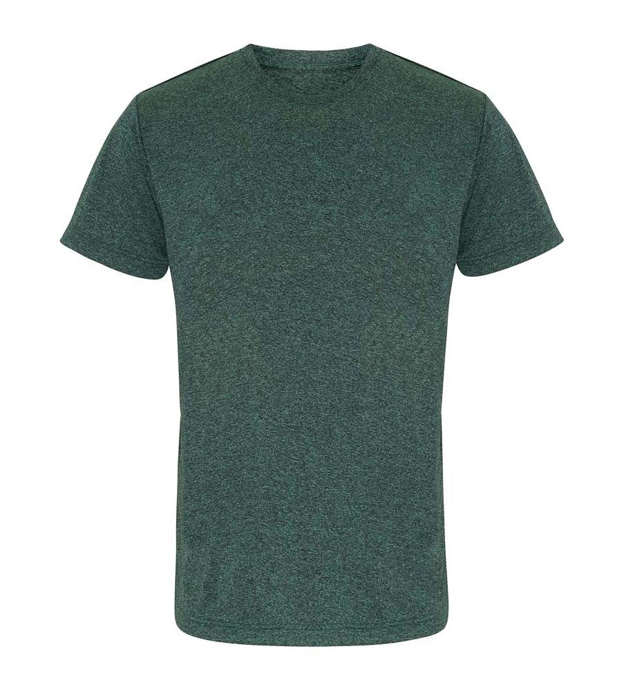 Performance T-Shirt | FOREST GREEN/BLACK MELANGE
