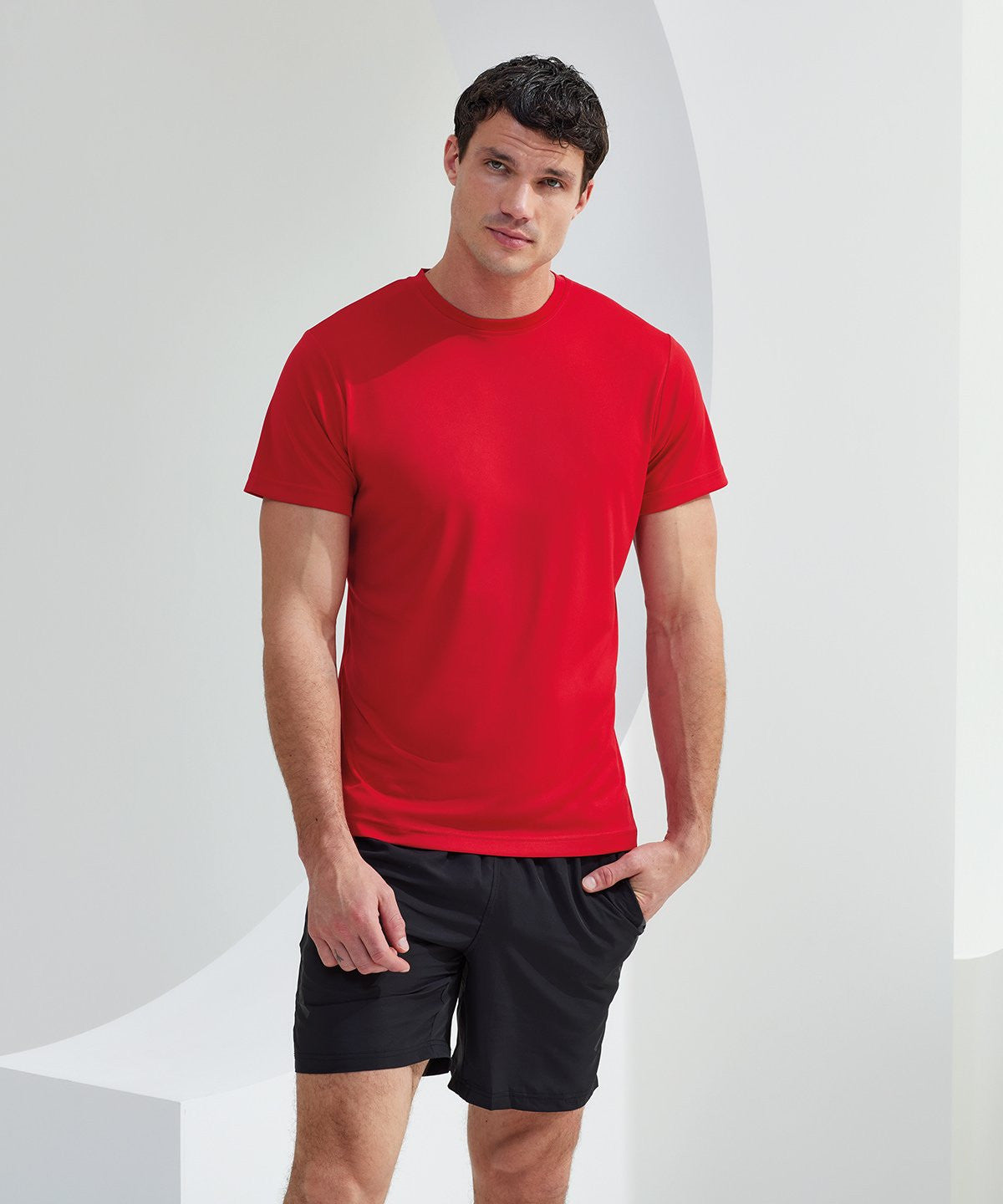 Performance T-Shirt | BURGUNDY/BLACK MELANGE