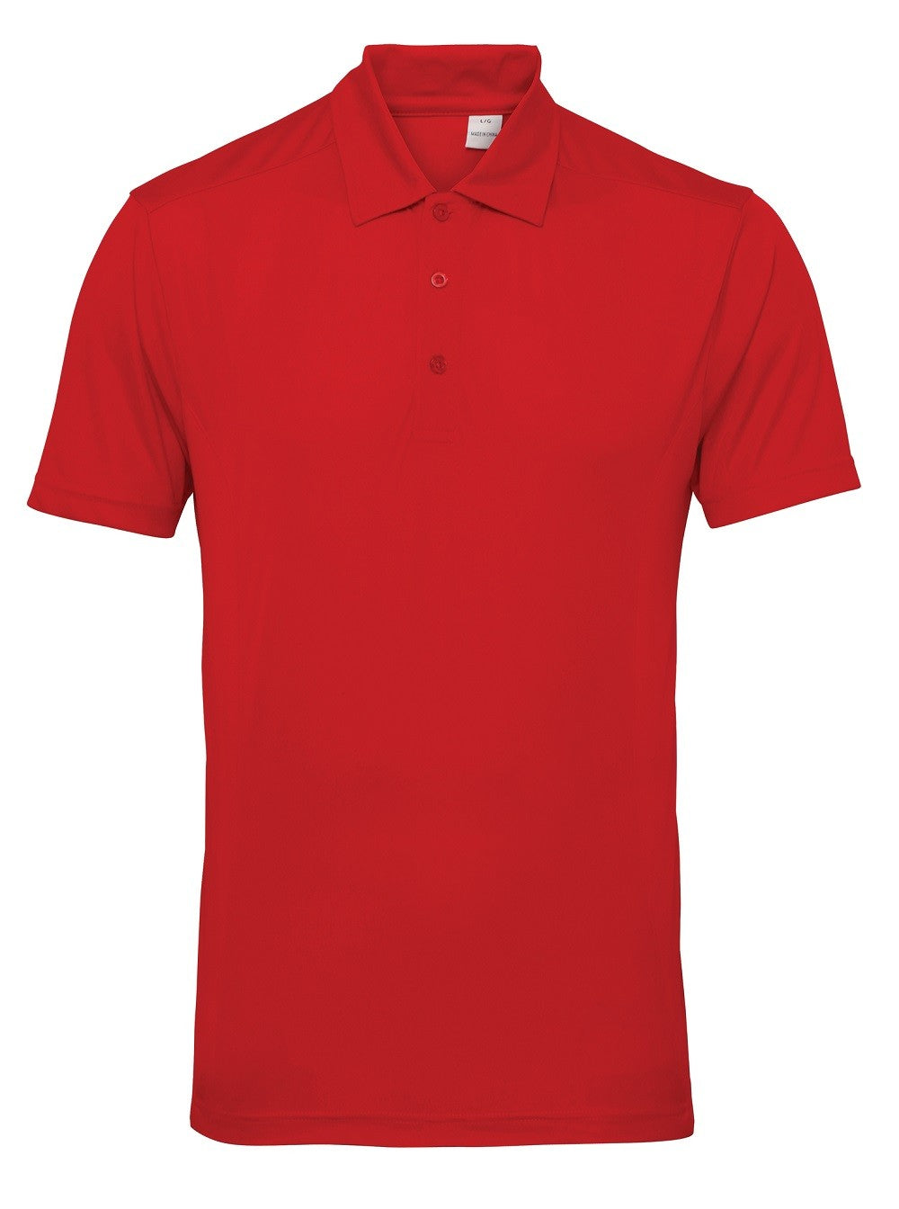 Panelled Polo | FIRE RED