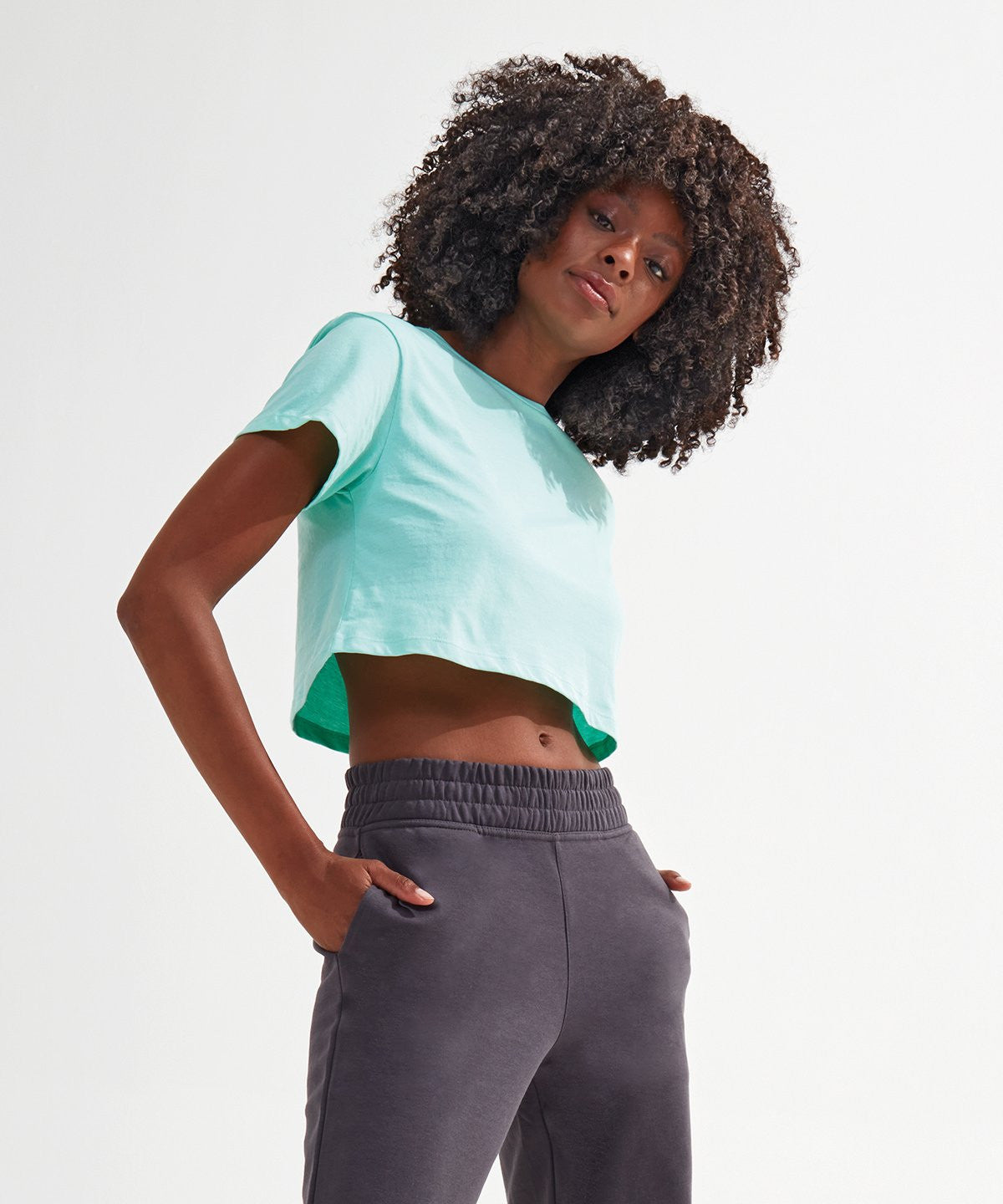 Ladies Crop Top | SAGE GREEN