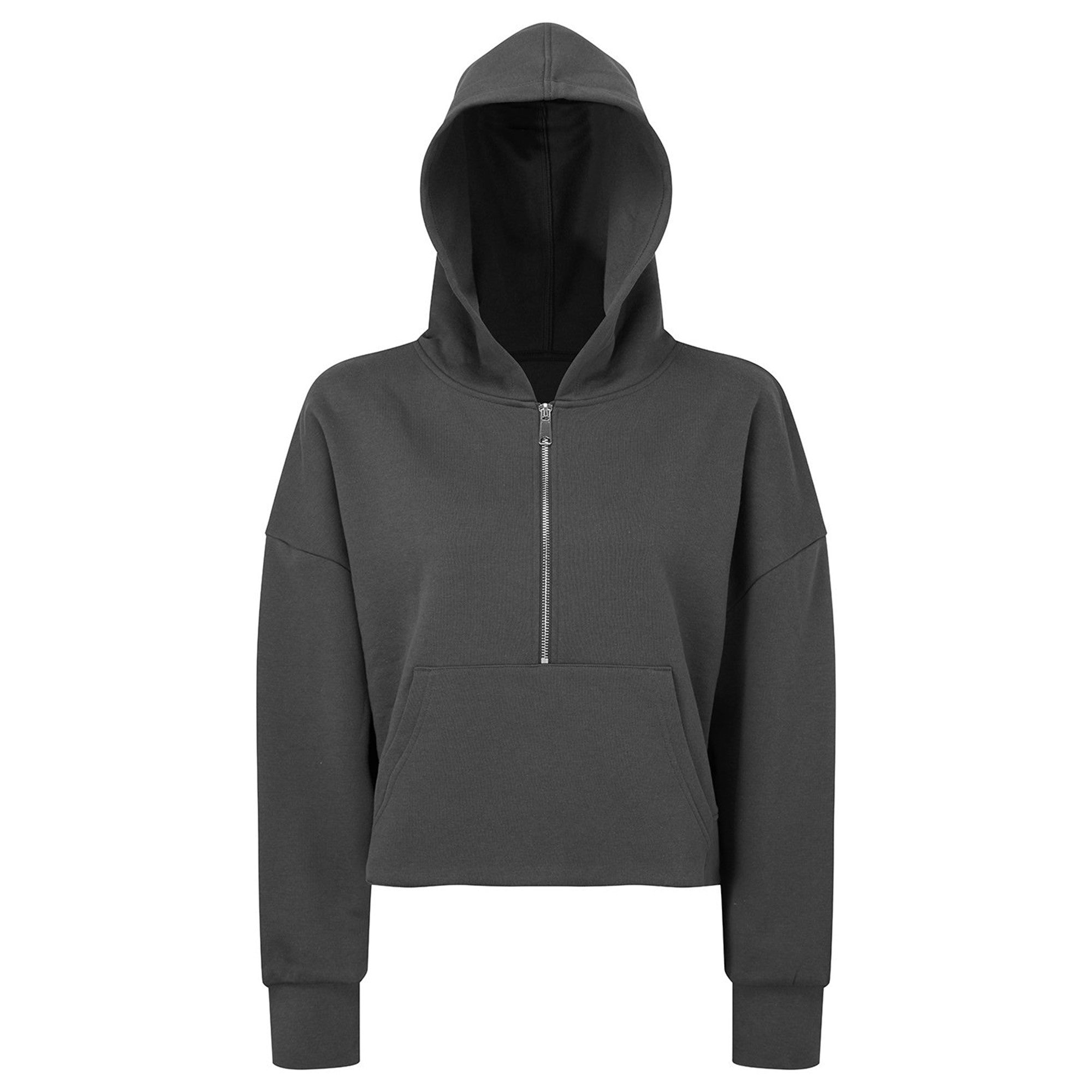 Womens TriDri Half Zip Hoodie | CHARCOAL