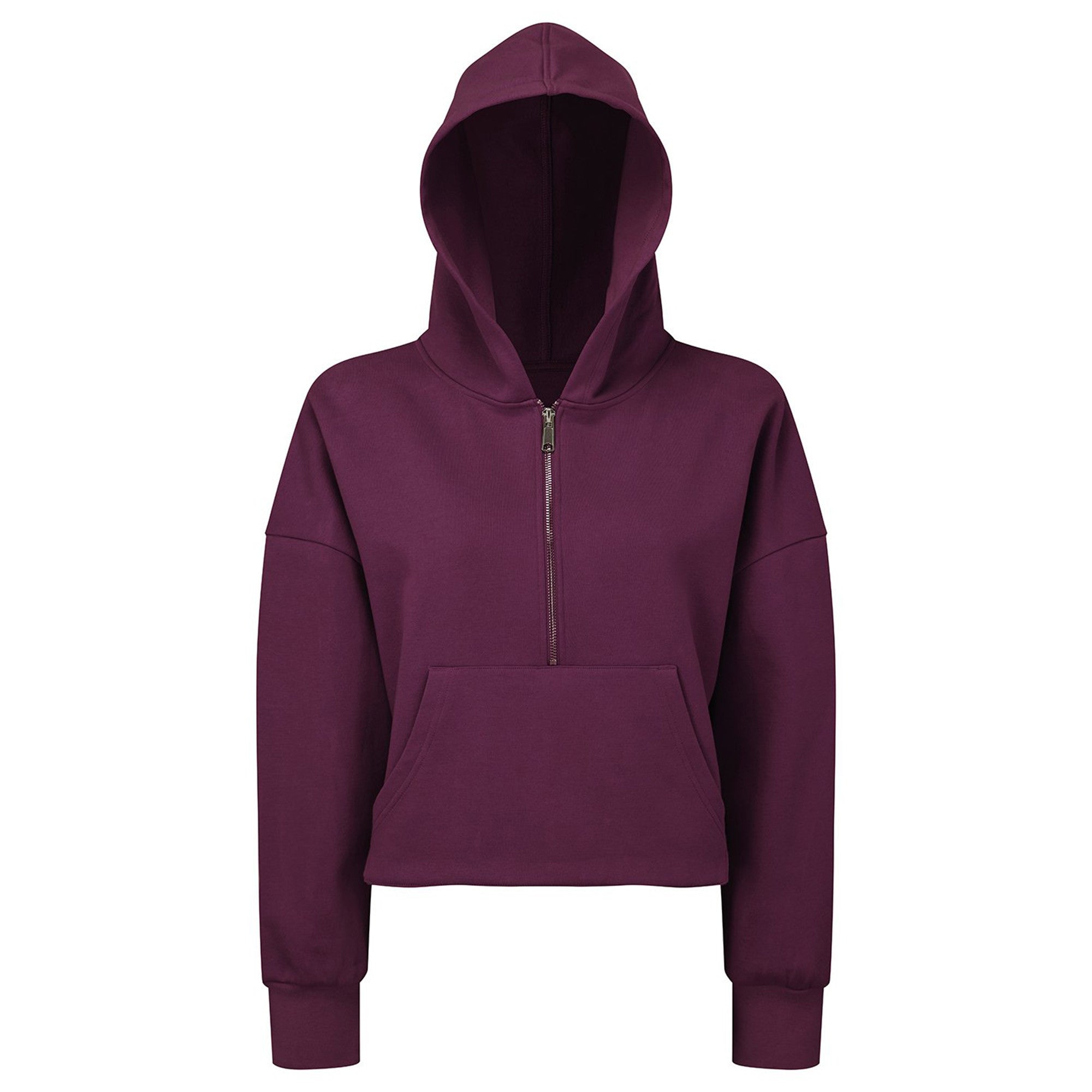Womens TriDri Half Zip Hoodie | MULBERRY