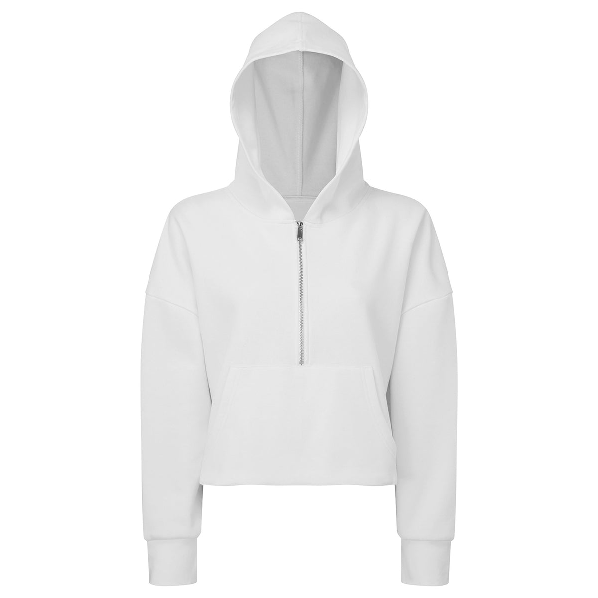 Womens TriDri Half Zip Hoodie | WHITE