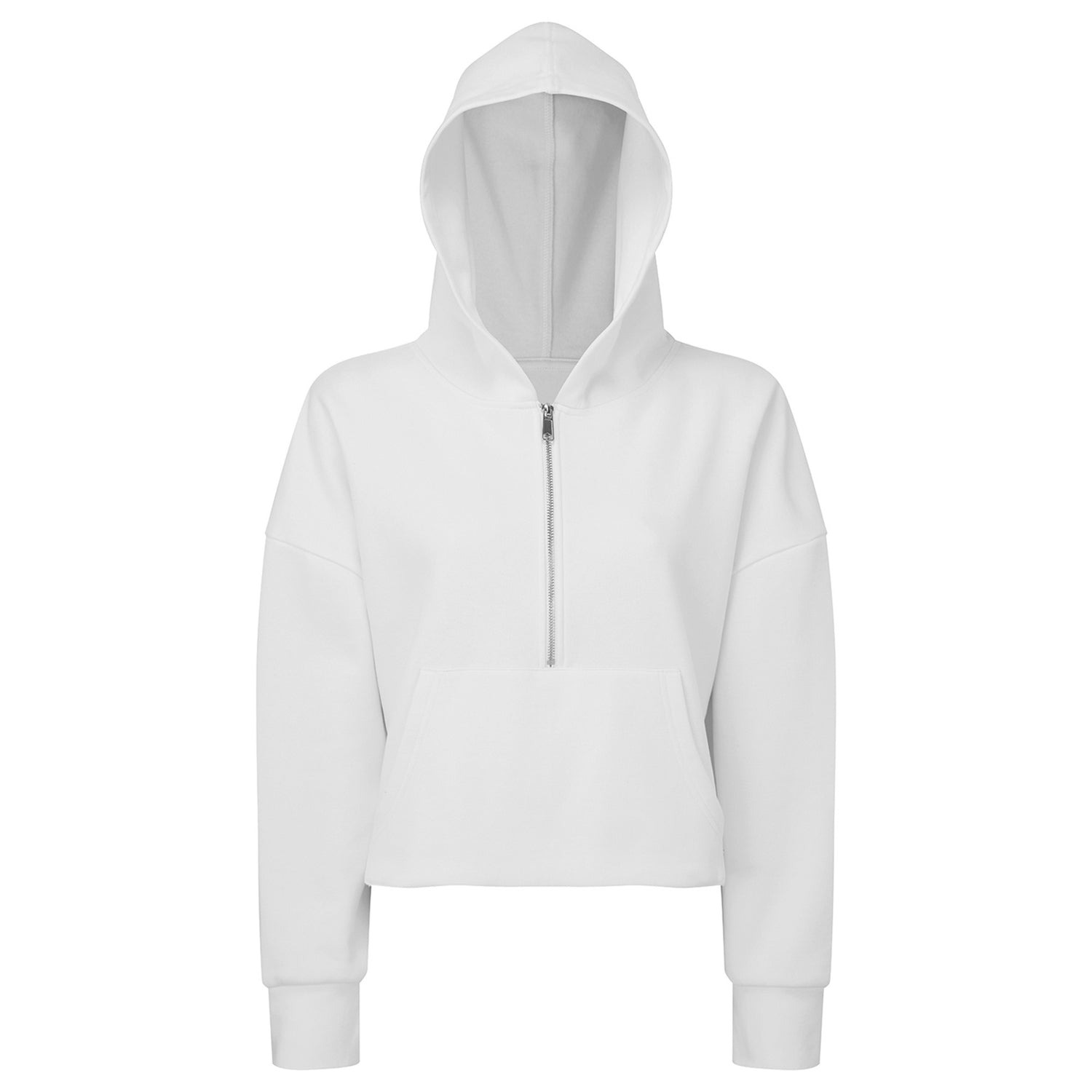 Womens TriDri Half Zip Hoodie | WHITE