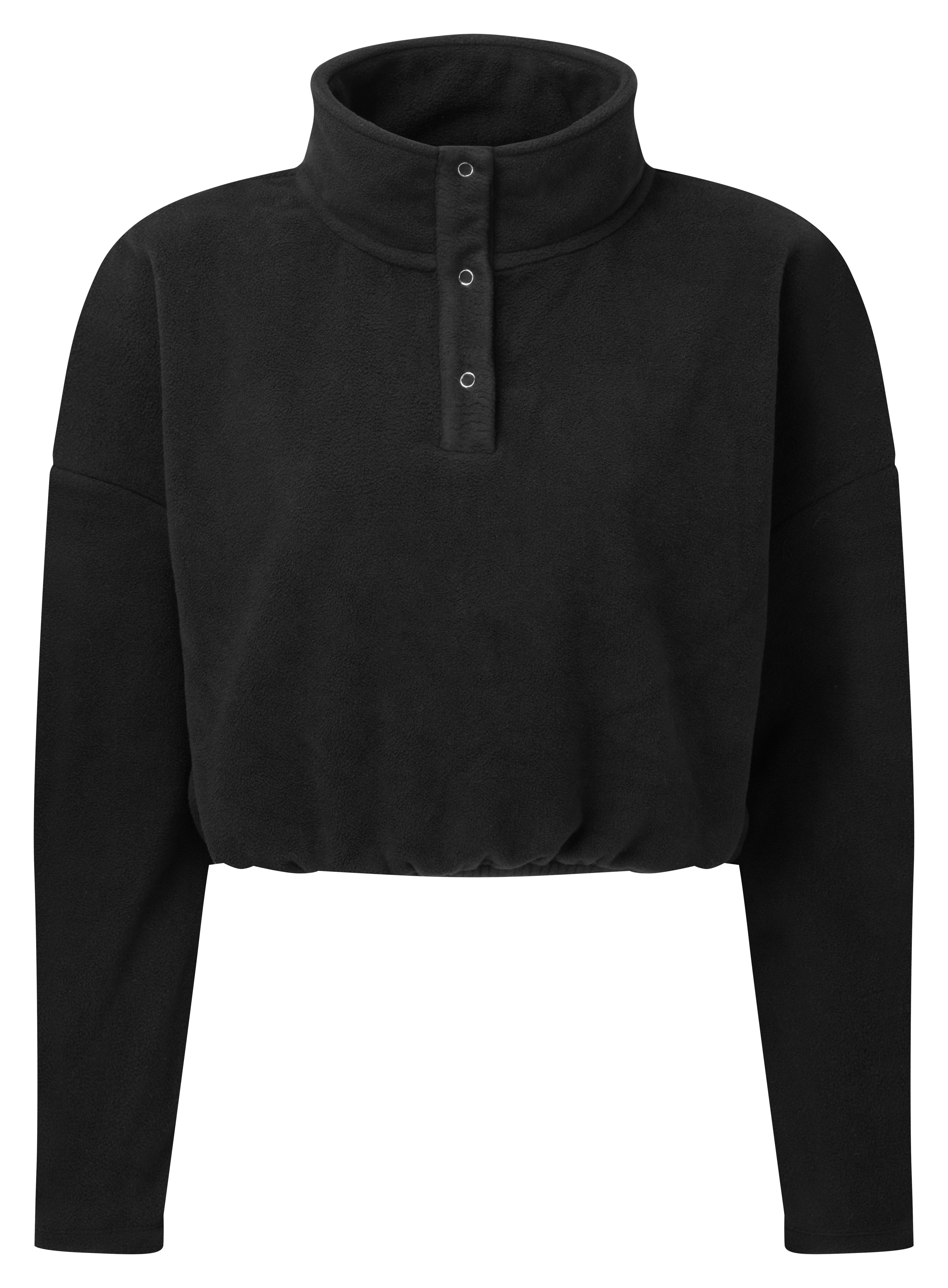 Cropped Fleece | BLACK