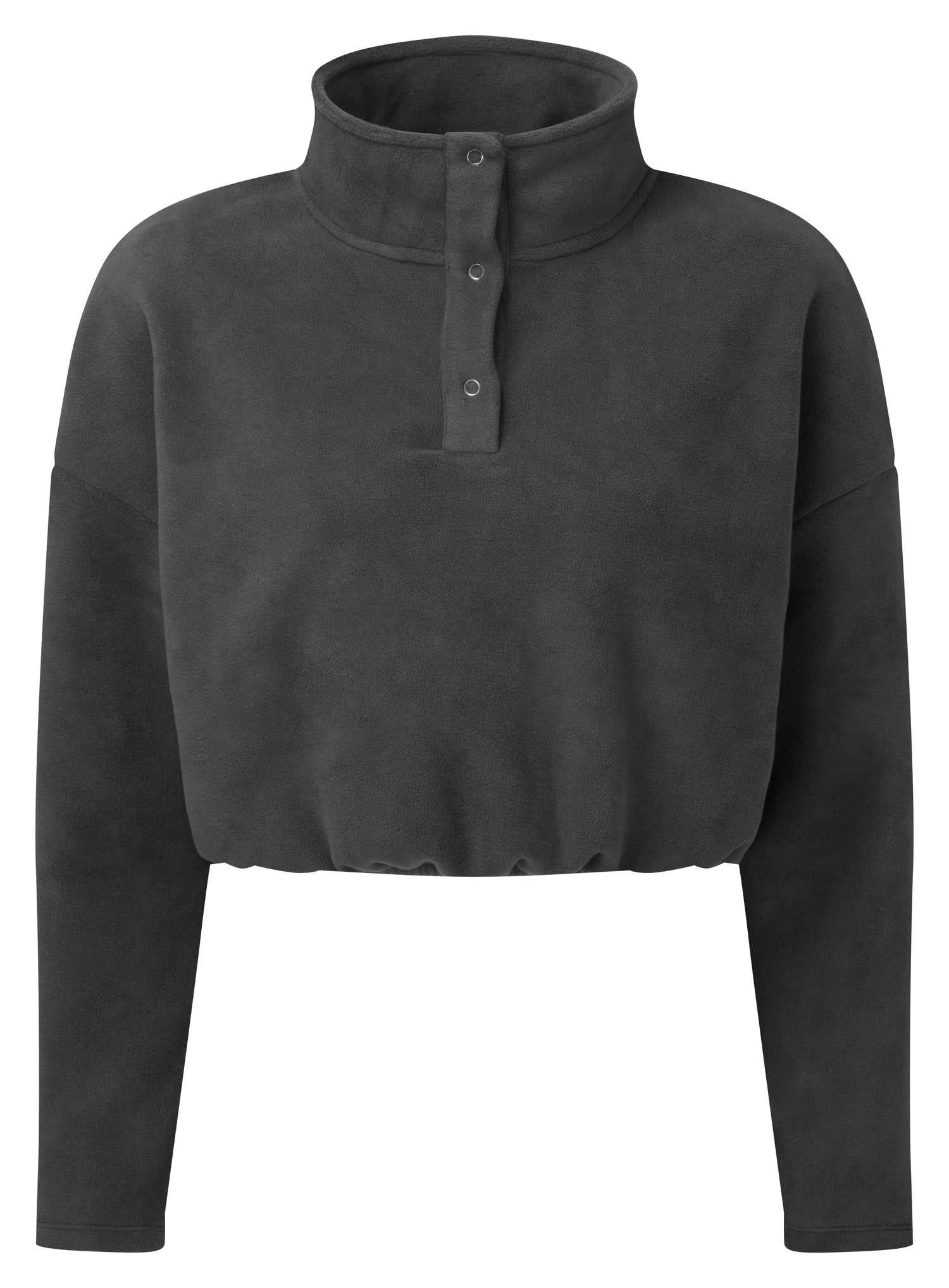 Cropped Fleece | CHARCOAL