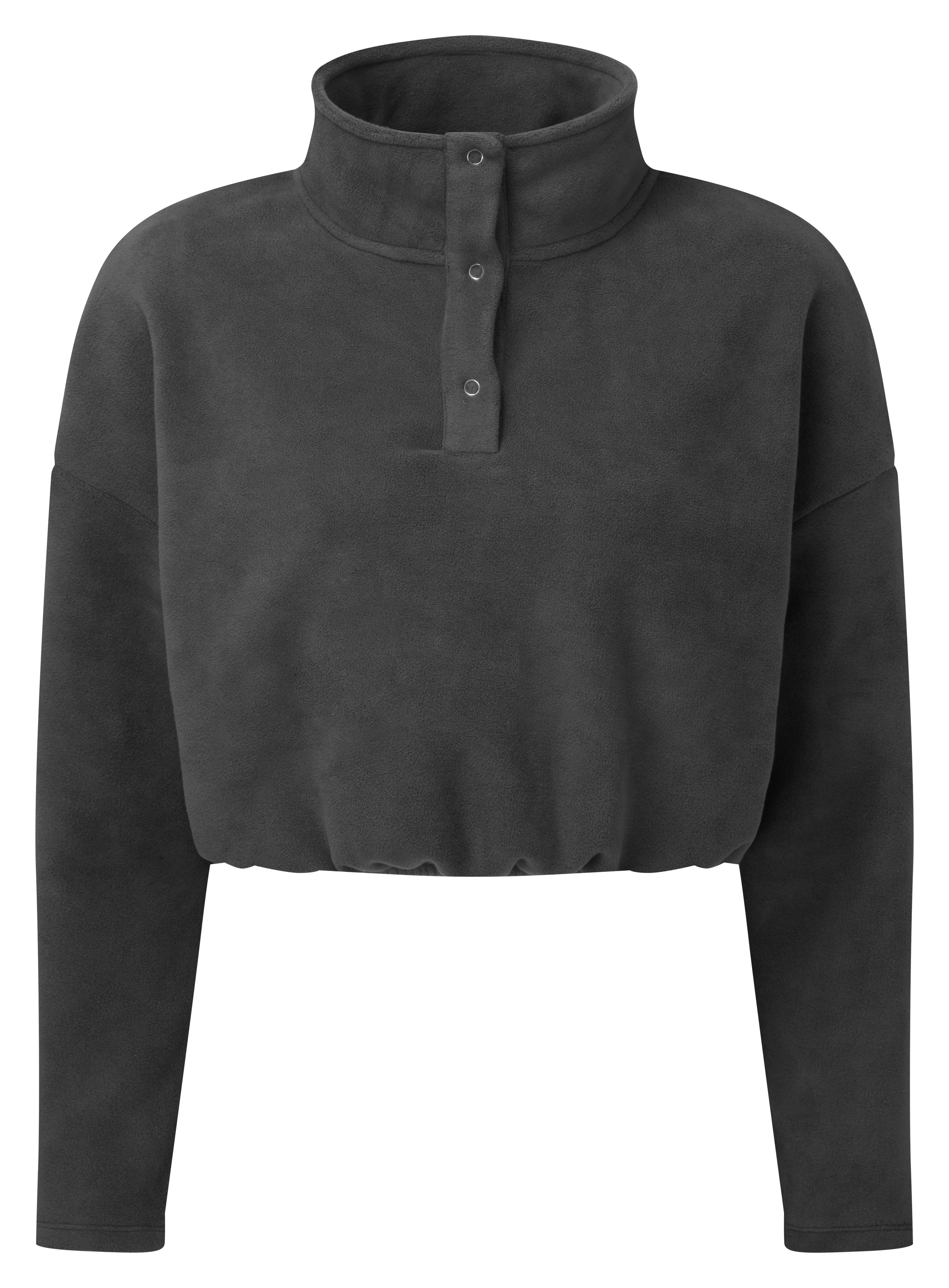 Cropped Fleece | CHARCOAL